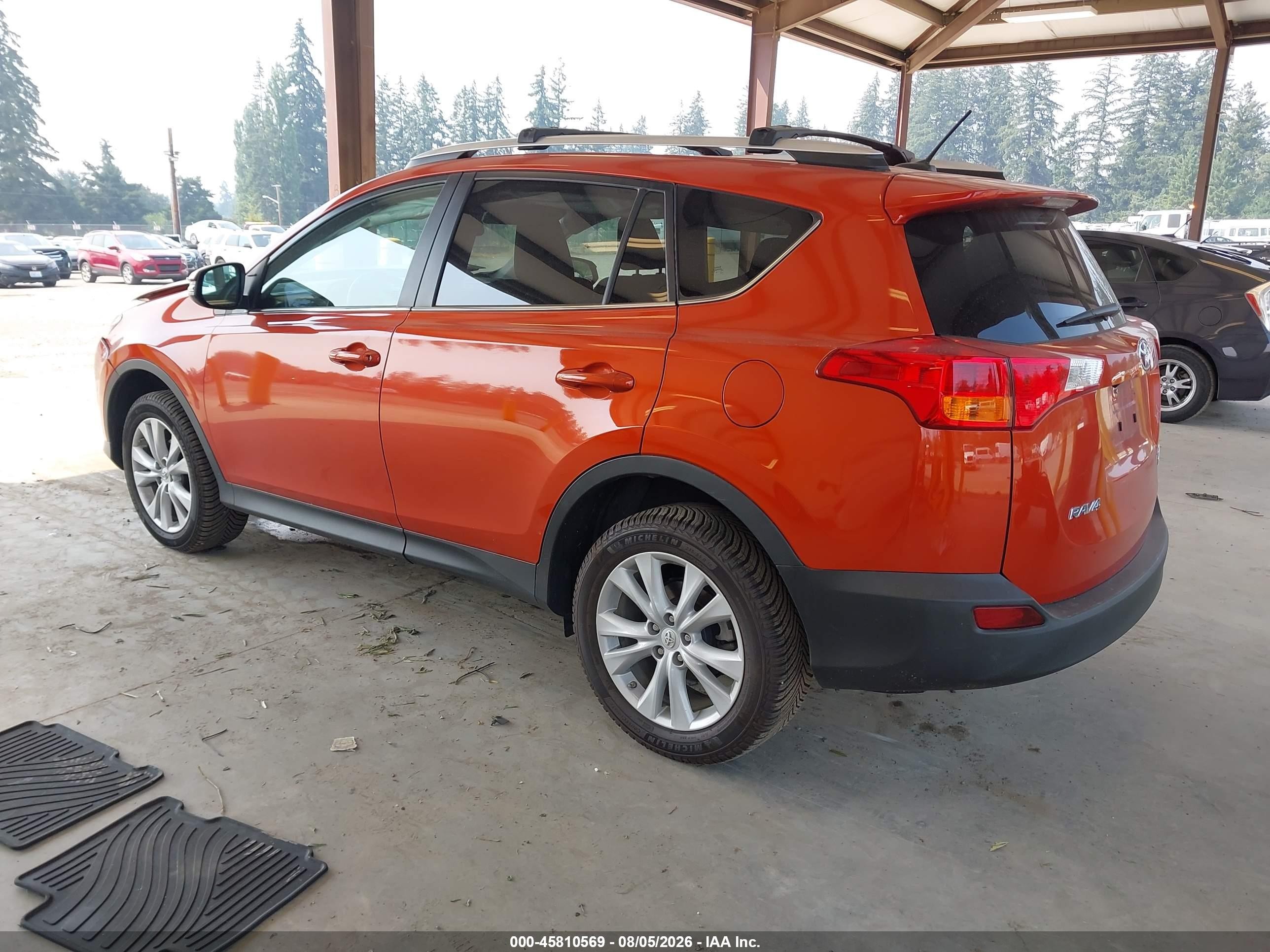 2015 Toyota Rav4 Limited Orange vin: 2T3DFREV5FW363925
