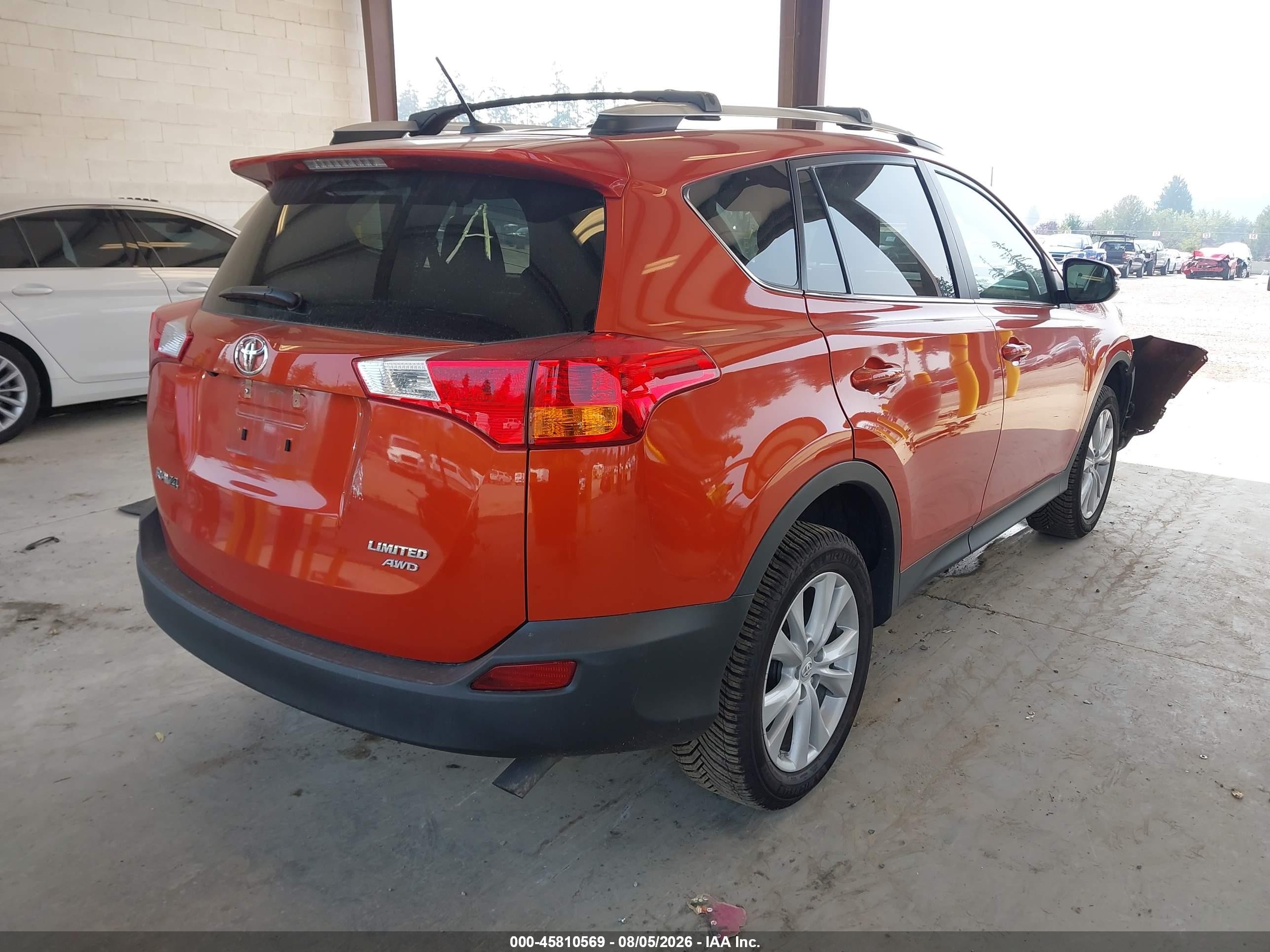 2015 Toyota Rav4 Limited Orange vin: 2T3DFREV5FW363925