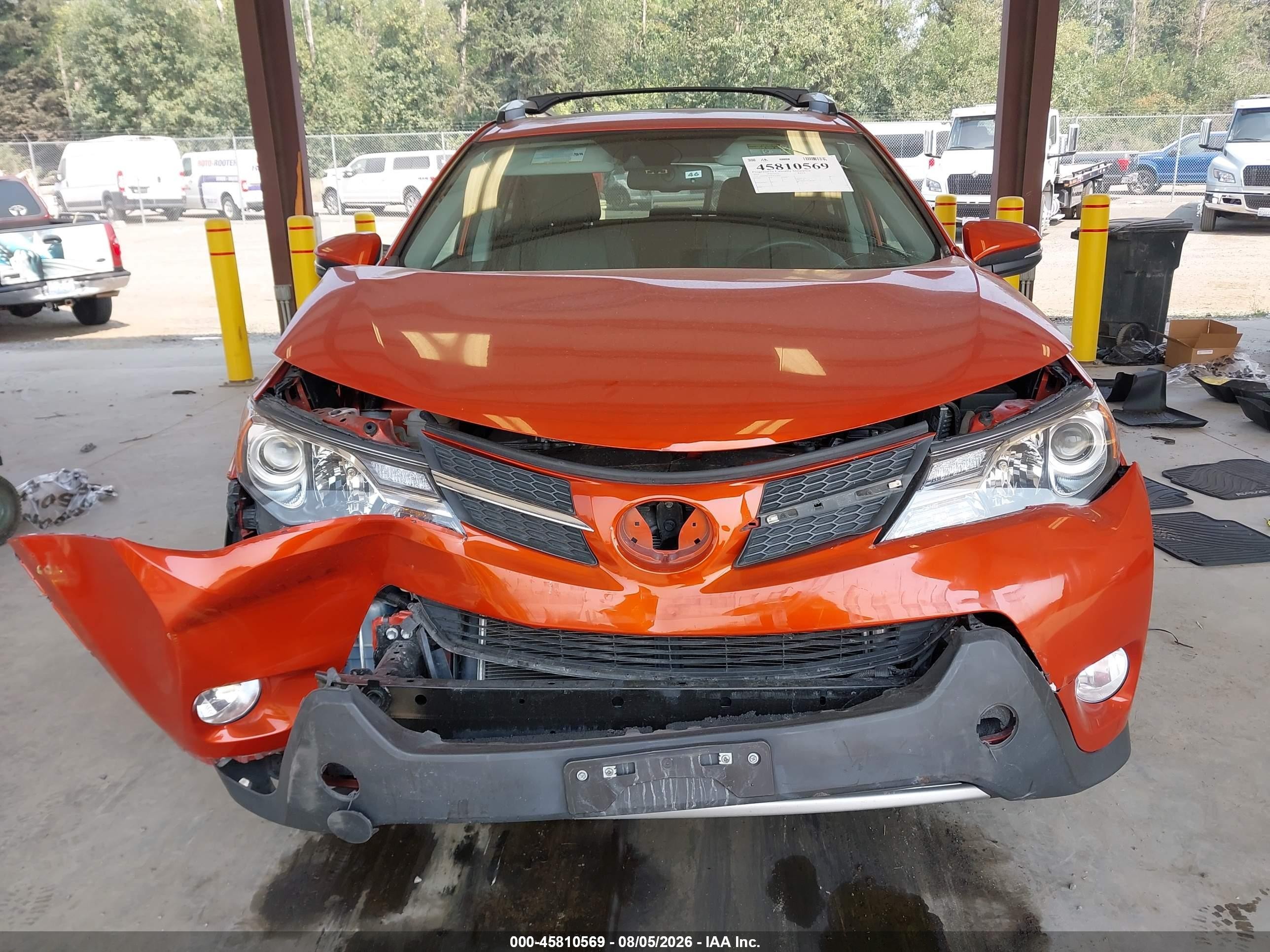 2015 Toyota Rav4 Limited Orange vin: 2T3DFREV5FW363925
