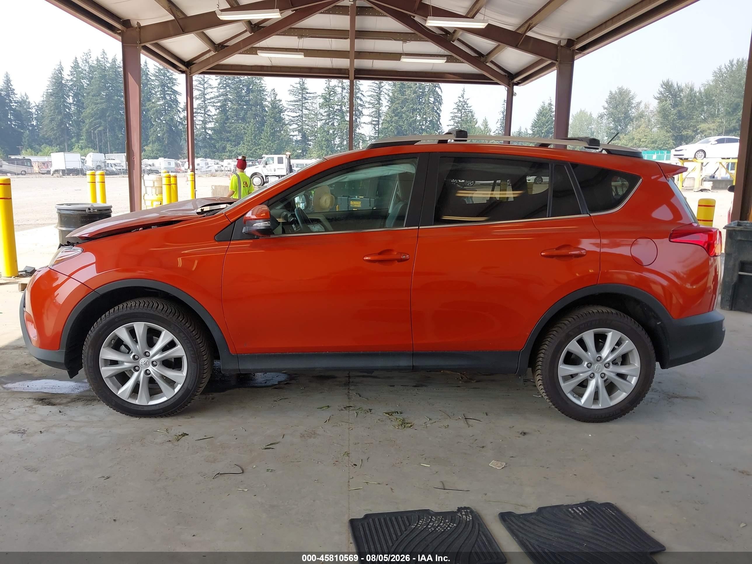 2015 Toyota Rav4 Limited Orange vin: 2T3DFREV5FW363925