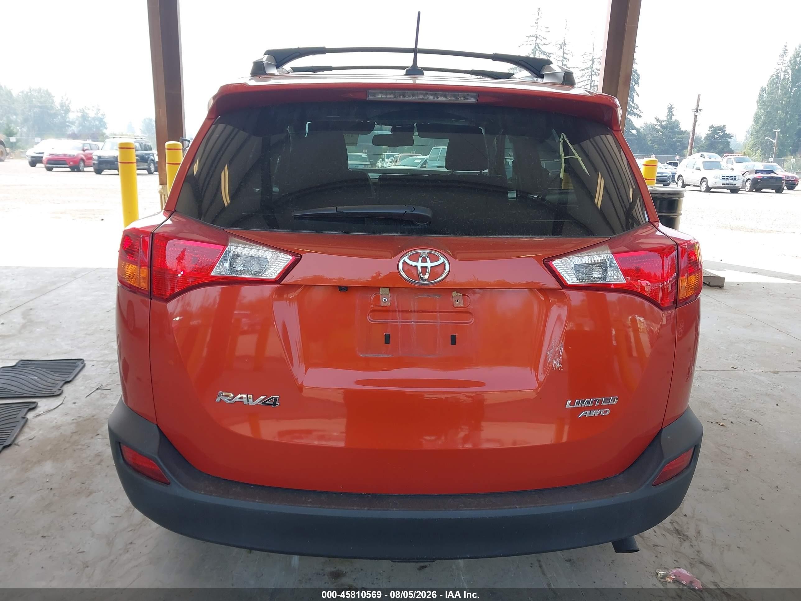 2015 Toyota Rav4 Limited Orange vin: 2T3DFREV5FW363925