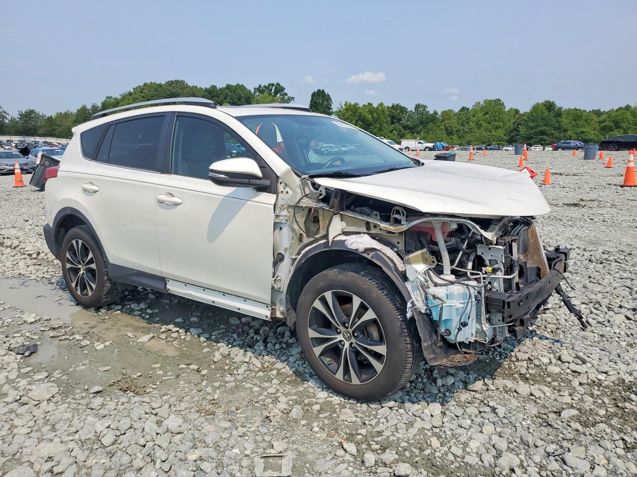 2015 Toyota Rav4 Limited White vin: 2T3DFREV5FW397363