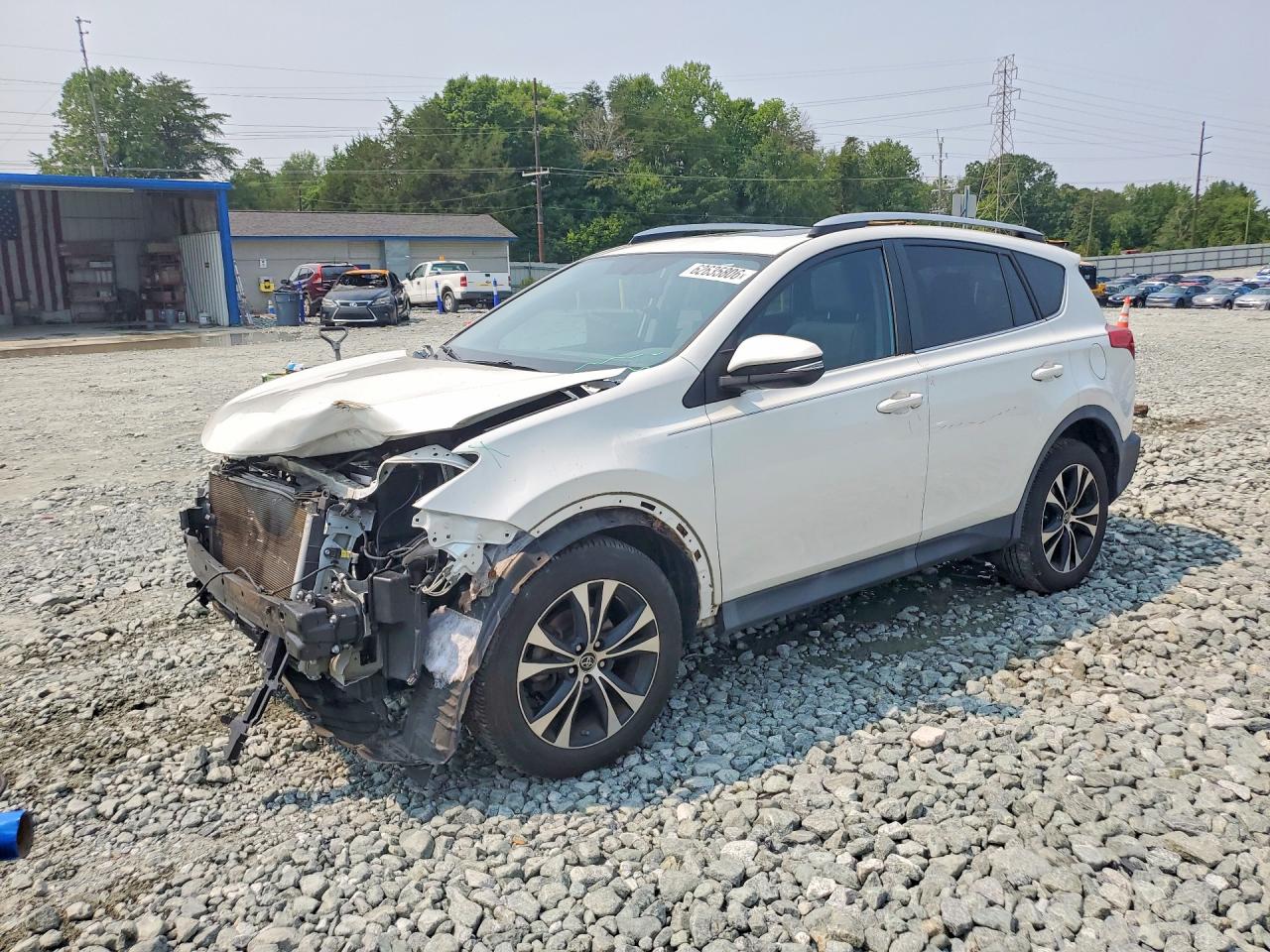 2015 Toyota Rav4 Limited White vin: 2T3DFREV5FW397363