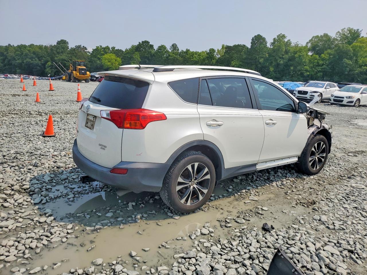 2015 Toyota Rav4 Limited White vin: 2T3DFREV5FW397363