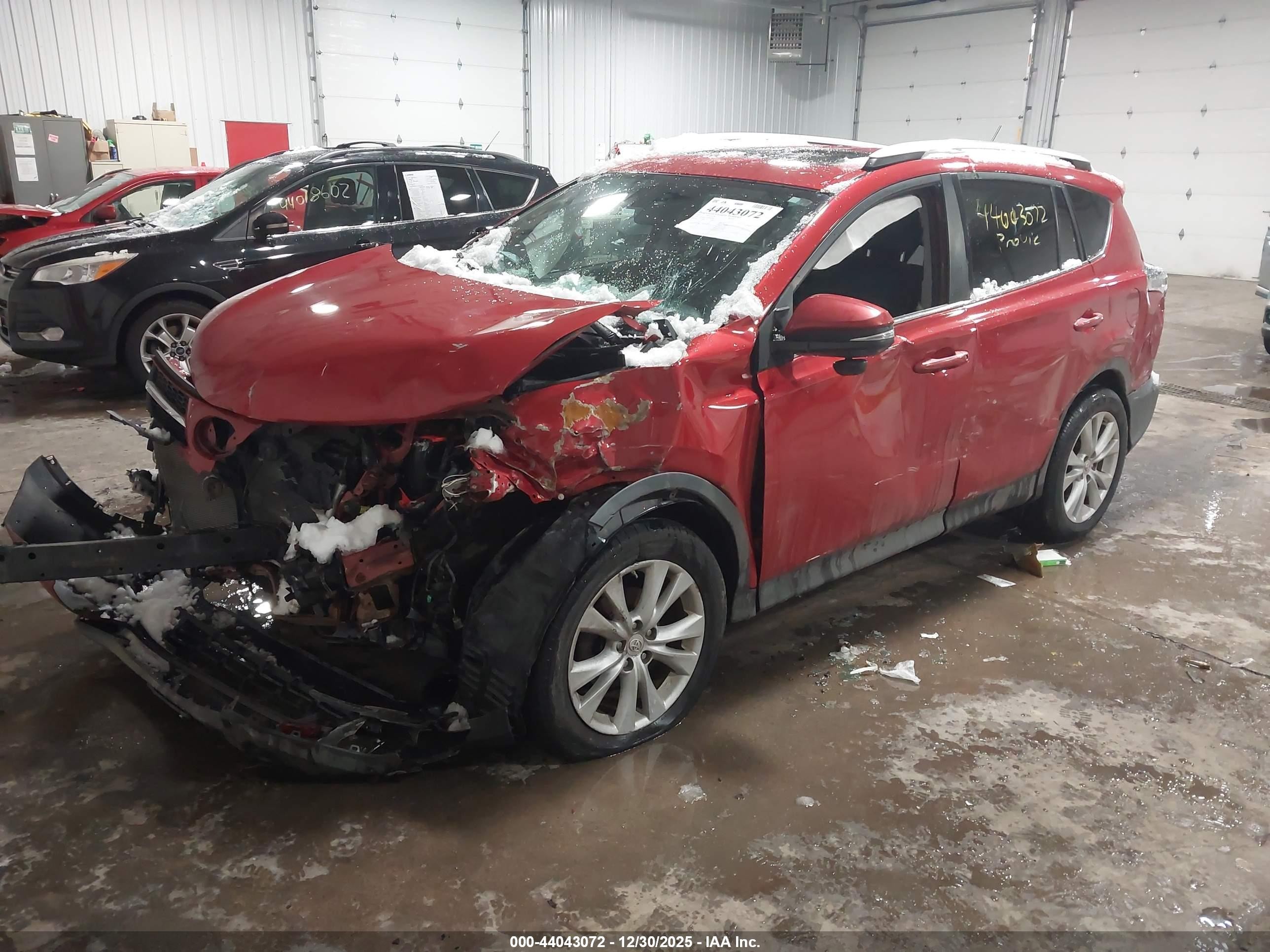 2015 Toyota Rav4 Limited Red vin: 2T3DFREV5FW407518
