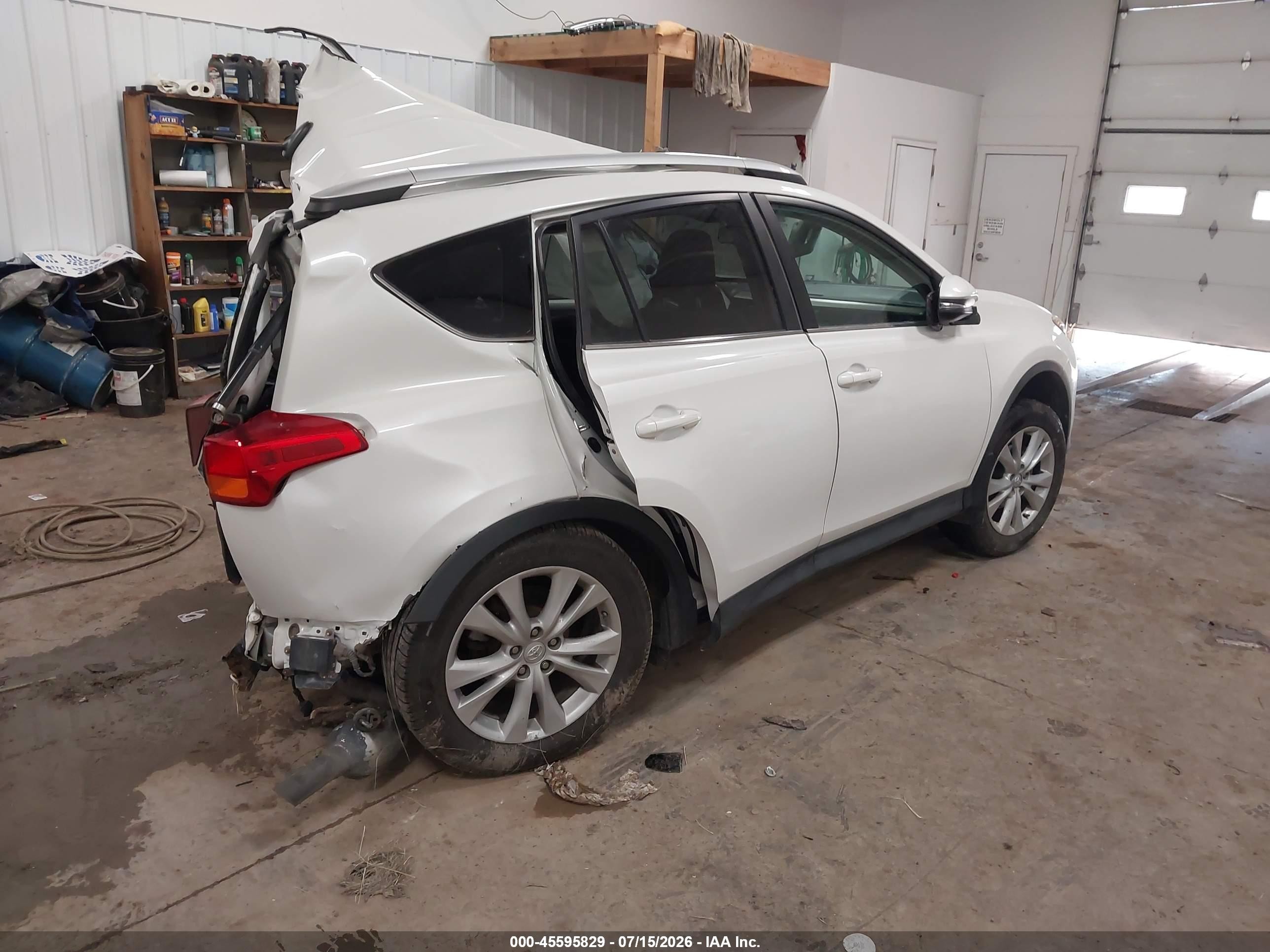2013 Toyota Rav4 Limited White vin: 2T3DFREV6DW007724