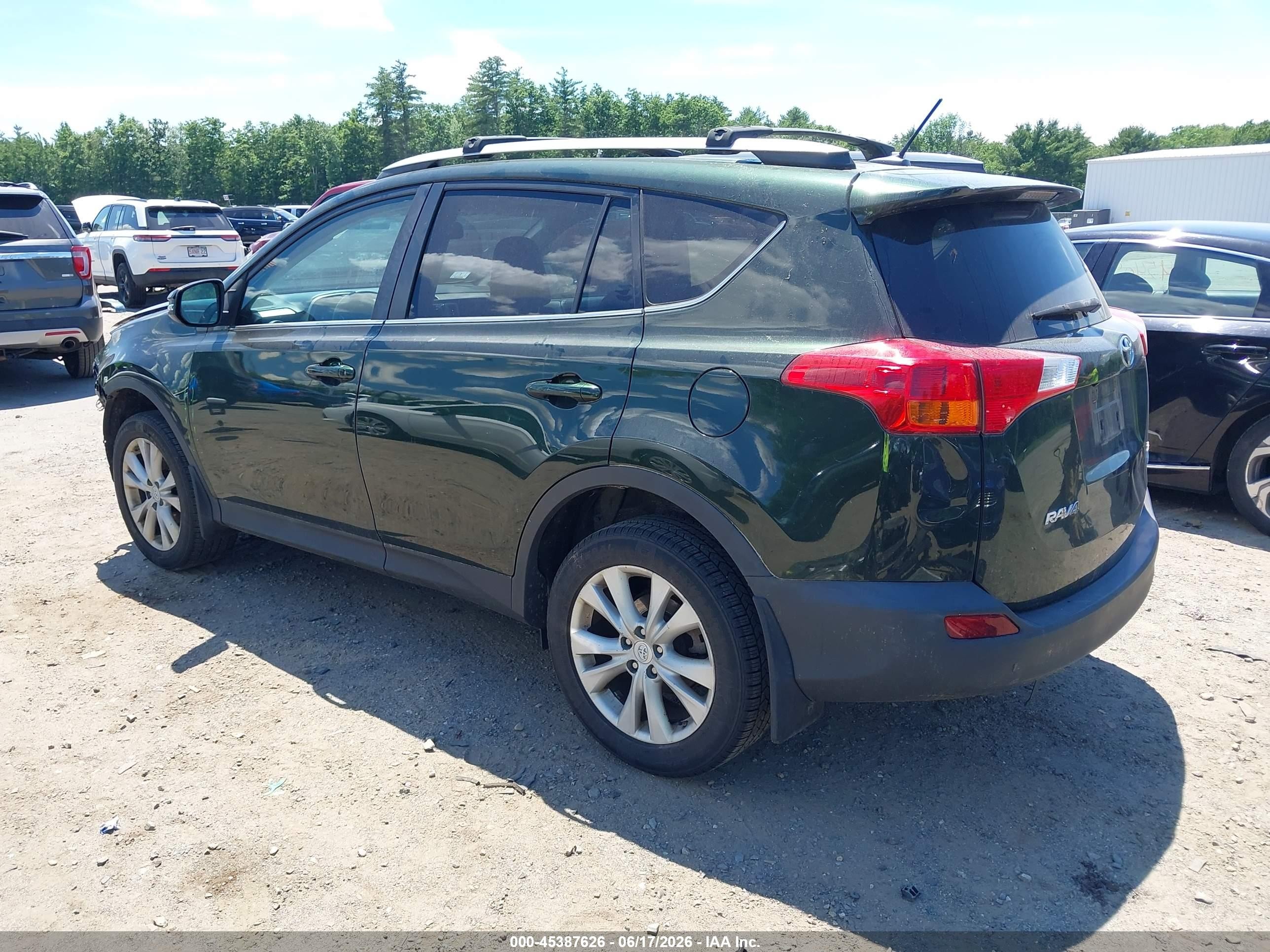 2013 Toyota Rav4 Limited Green vin: 2T3DFREV6DW093021