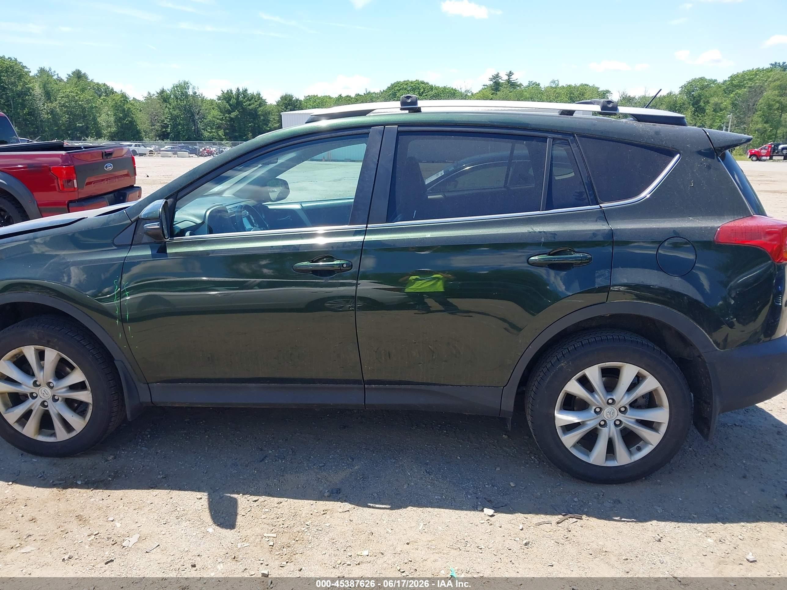 2013 Toyota Rav4 Limited Green vin: 2T3DFREV6DW093021