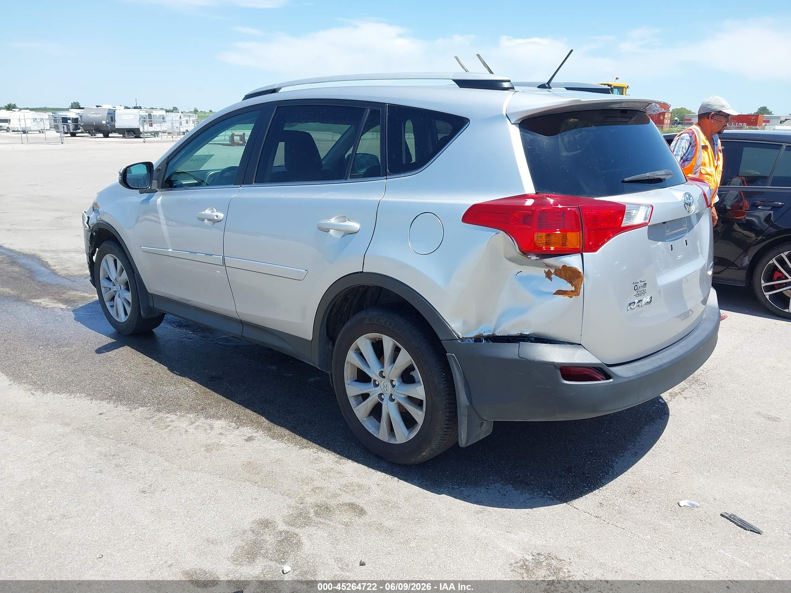 2013 Toyota Rav4 Limited Silver vin: 2T3DFREV6DW104180