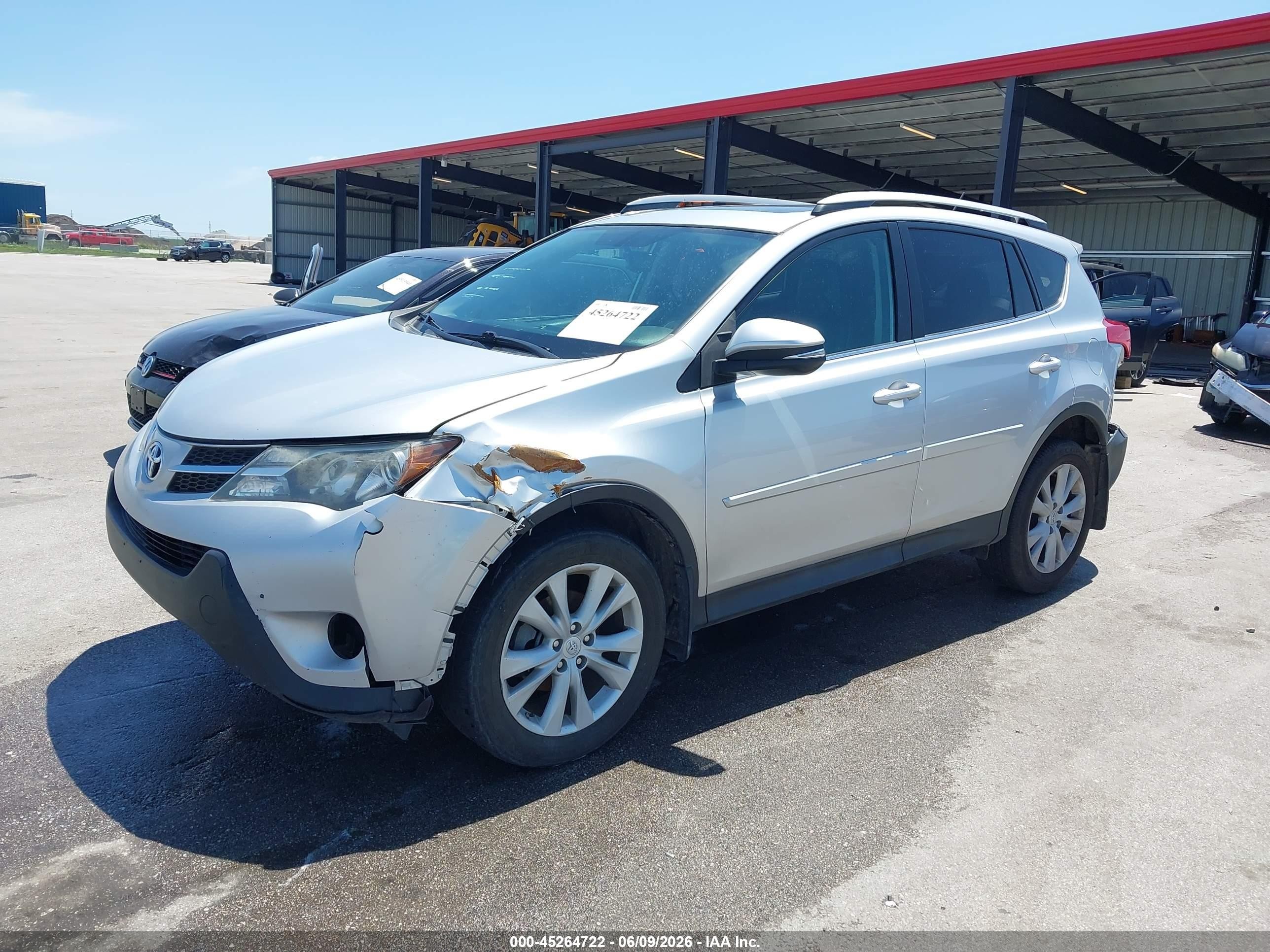 2013 Toyota Rav4 Limited Silver vin: 2T3DFREV6DW104180