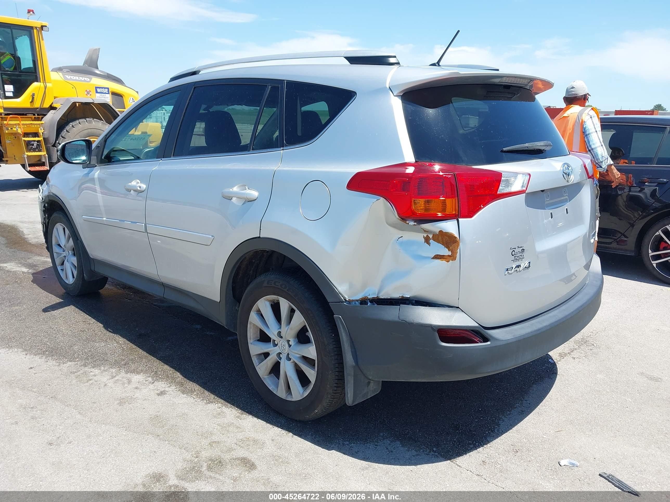 2013 Toyota Rav4 Limited Silver vin: 2T3DFREV6DW104180
