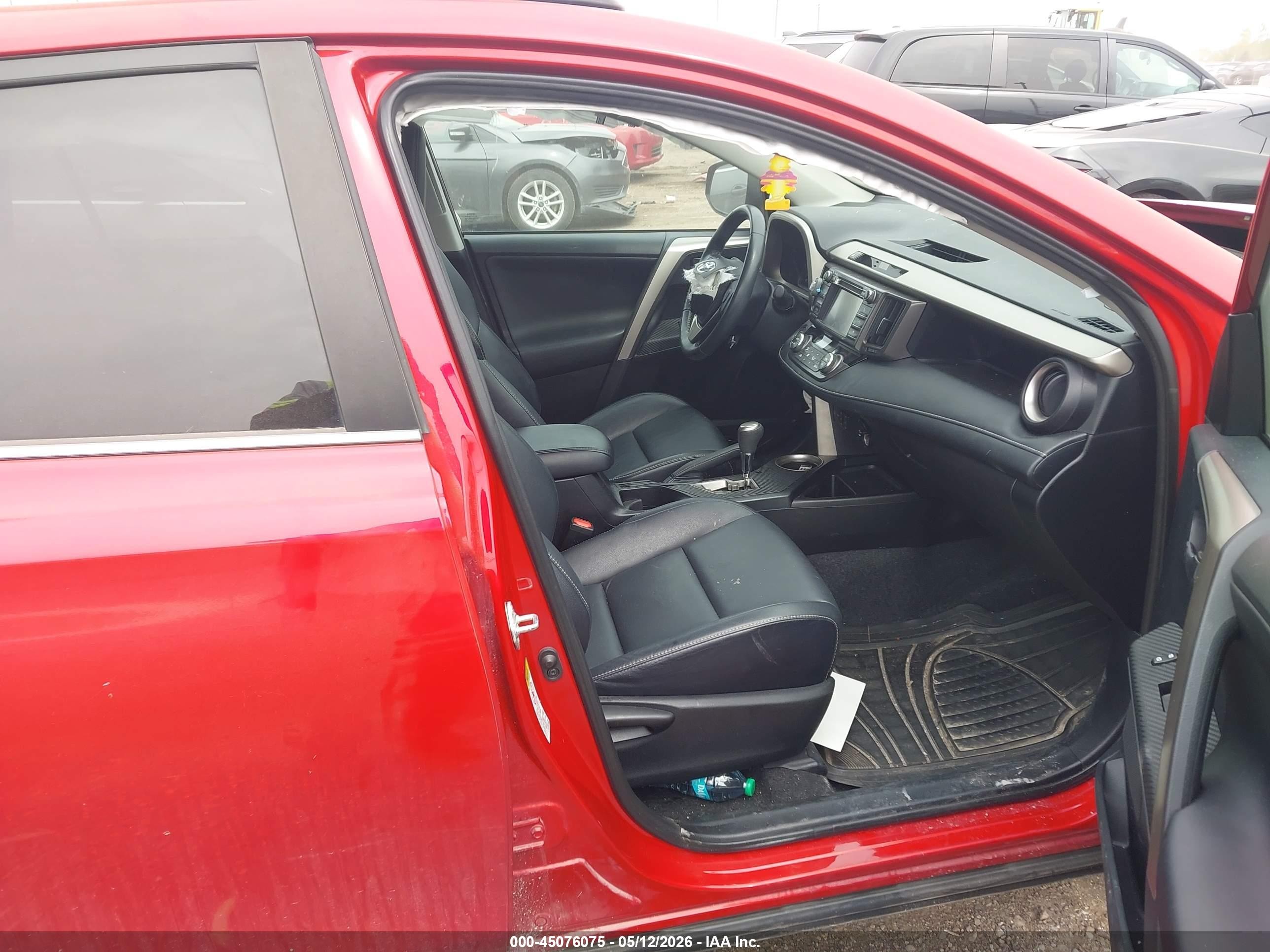 2013 Toyota Rav4 Limited Red vin: 2T3DFREV6DW113977
