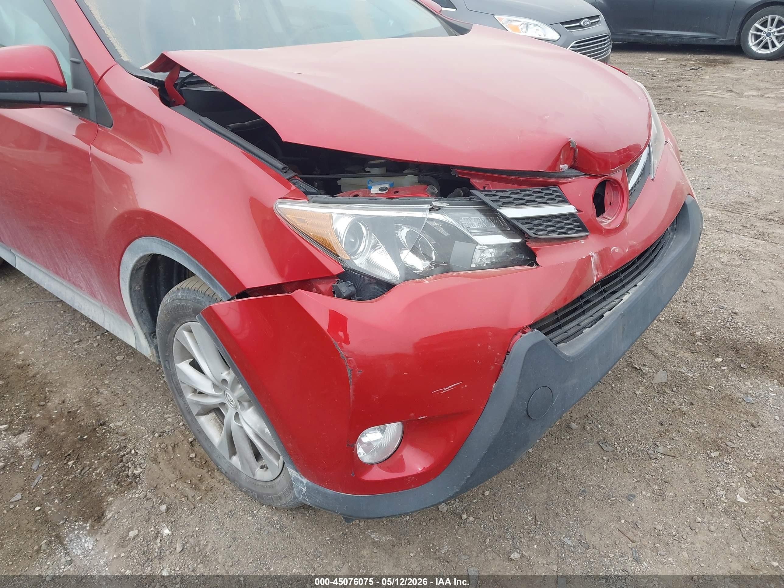 2013 Toyota Rav4 Limited Red vin: 2T3DFREV6DW113977