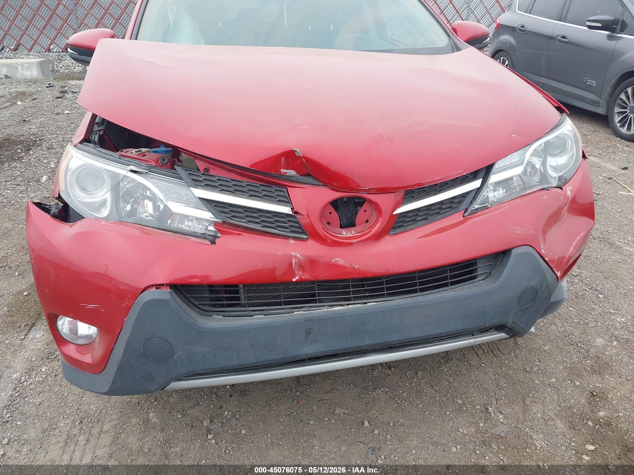 2013 Toyota Rav4 Limited Red vin: 2T3DFREV6DW113977