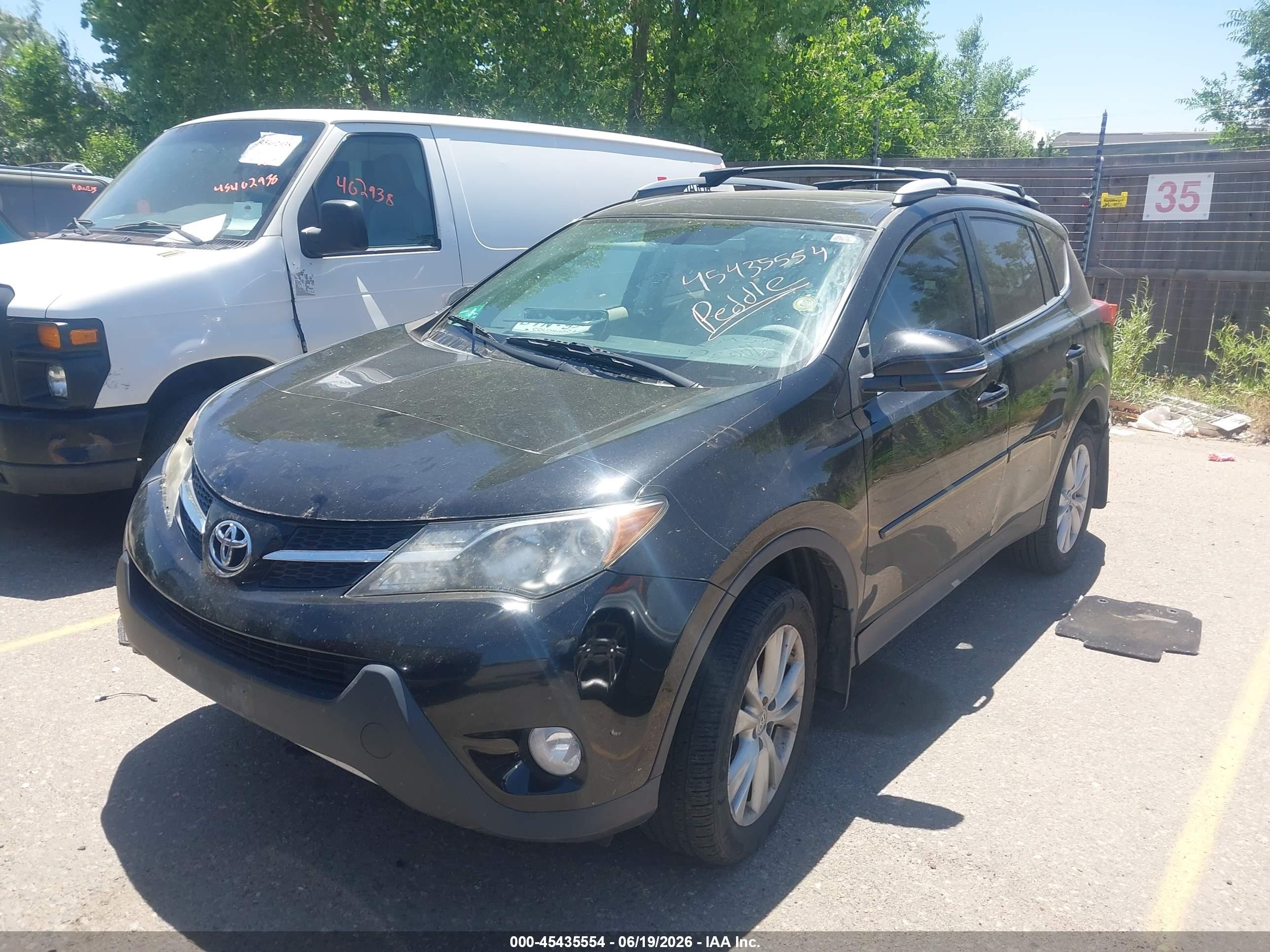2013 Toyota Rav4 Limited Black vin: 2T3DFREV6DW114806