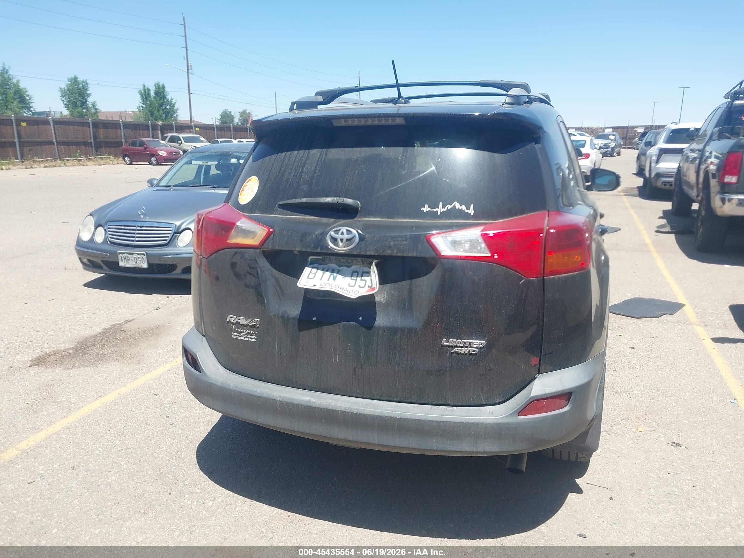 2013 Toyota Rav4 Limited Black vin: 2T3DFREV6DW114806