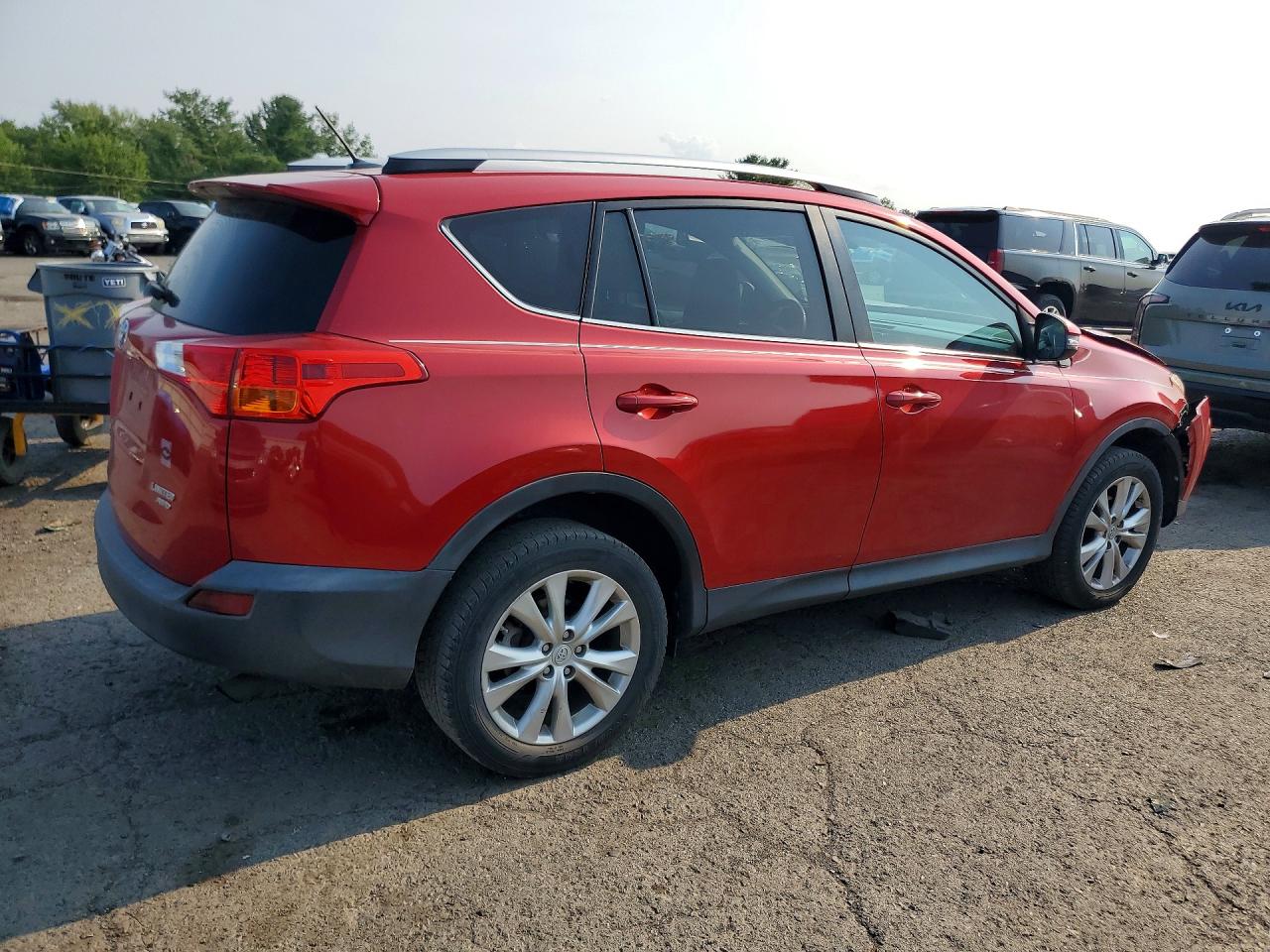 2014 Toyota Rav4 Limited Red vin: 2T3DFREV6EW127394