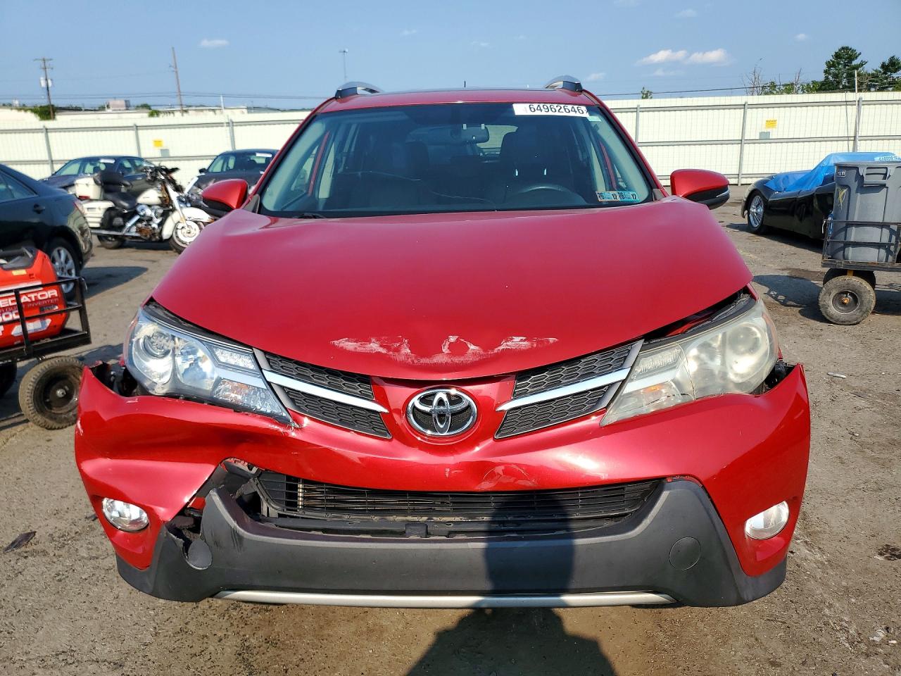 2014 Toyota Rav4 Limited Red vin: 2T3DFREV6EW127394