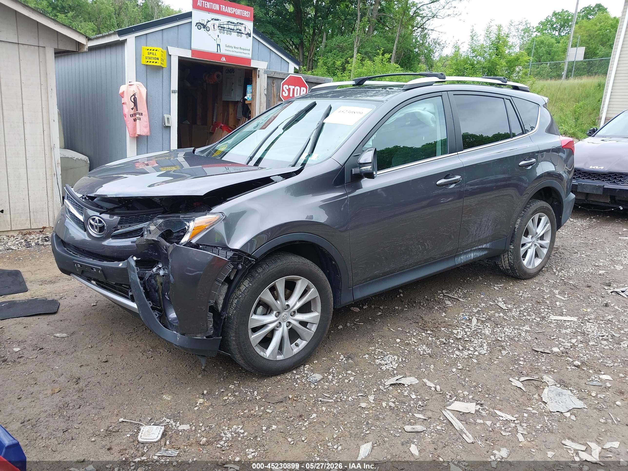 2014 Toyota Rav4 Limited Gray vin: 2T3DFREV6EW131042