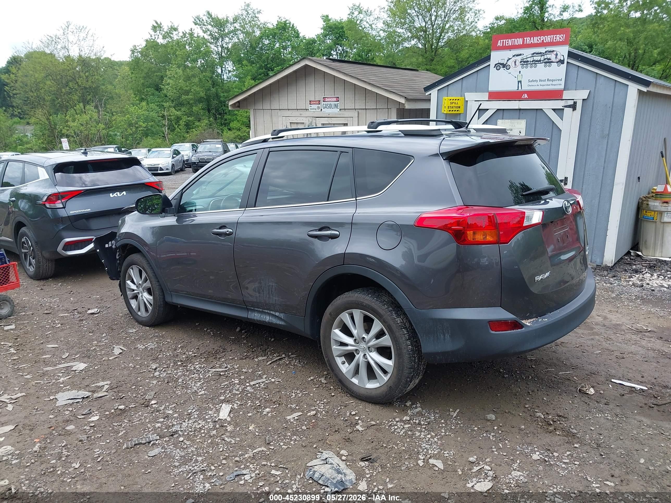 2014 Toyota Rav4 Limited Gray vin: 2T3DFREV6EW131042