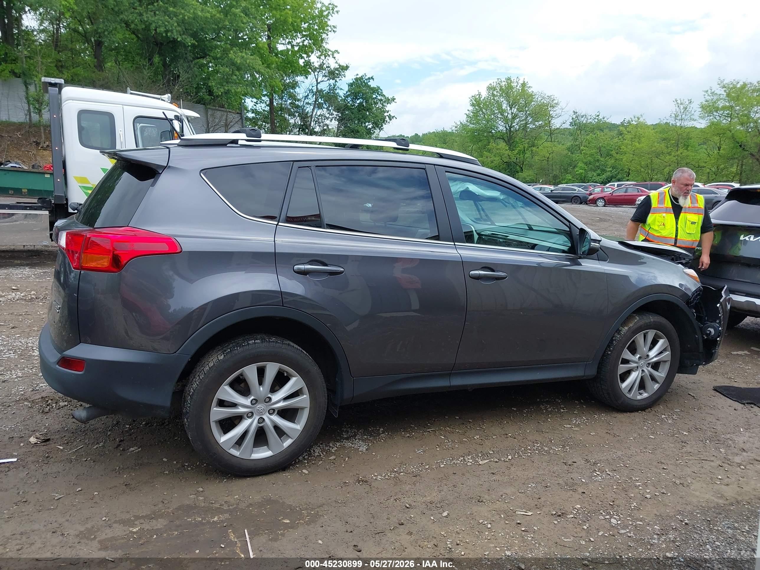 2014 Toyota Rav4 Limited Gray vin: 2T3DFREV6EW131042