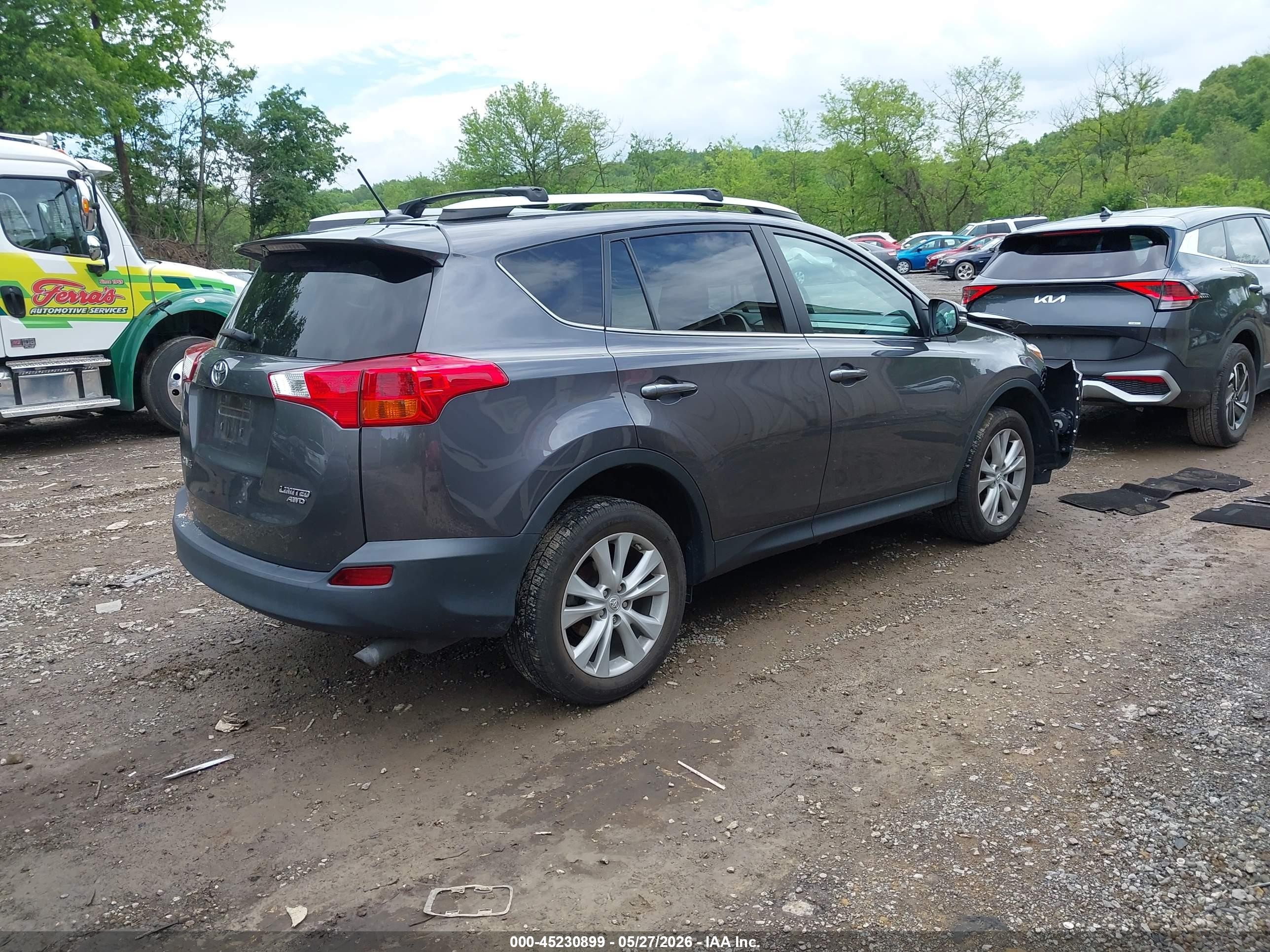 2014 Toyota Rav4 Limited Gray vin: 2T3DFREV6EW131042