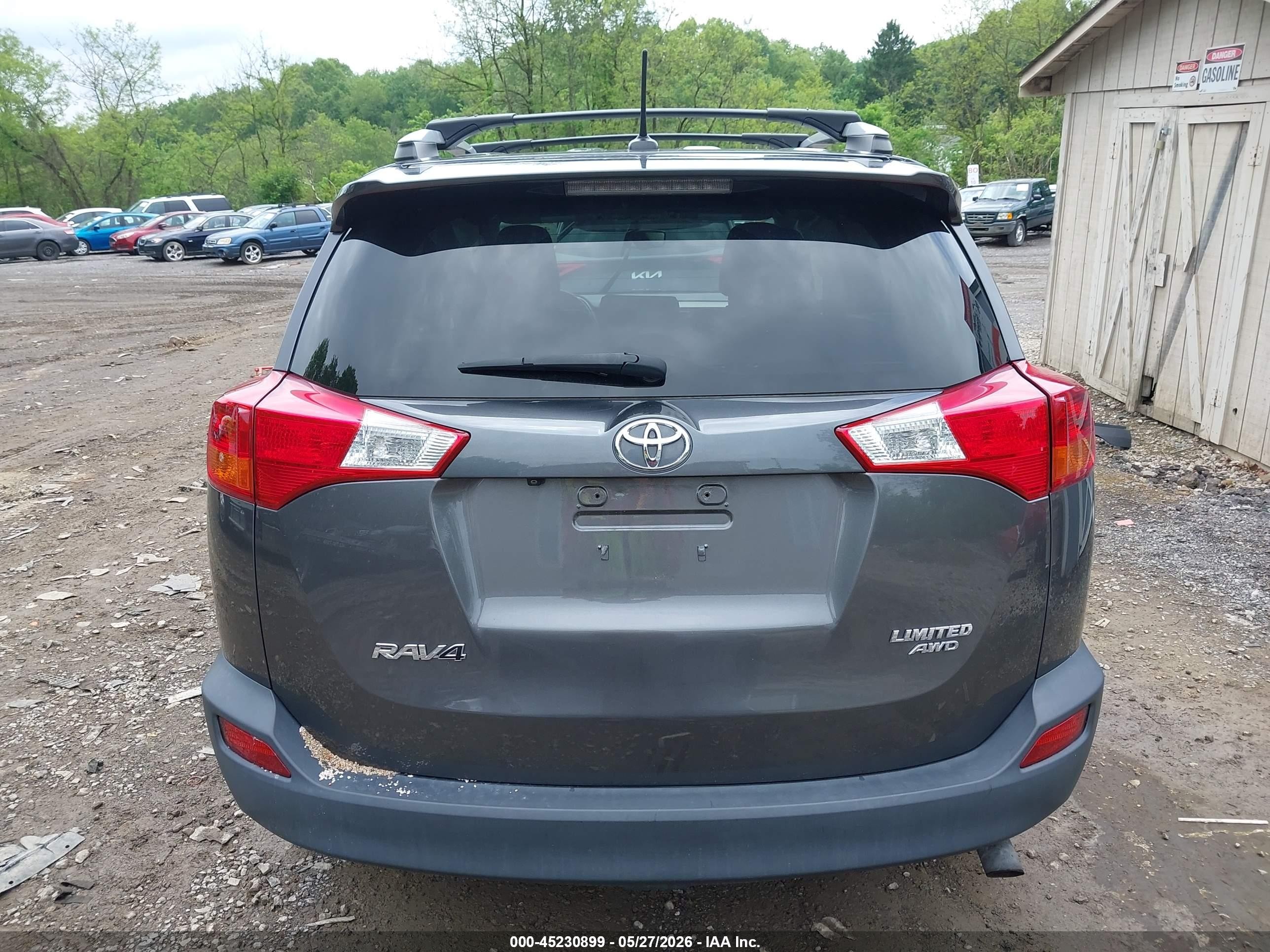 2014 Toyota Rav4 Limited Gray vin: 2T3DFREV6EW131042