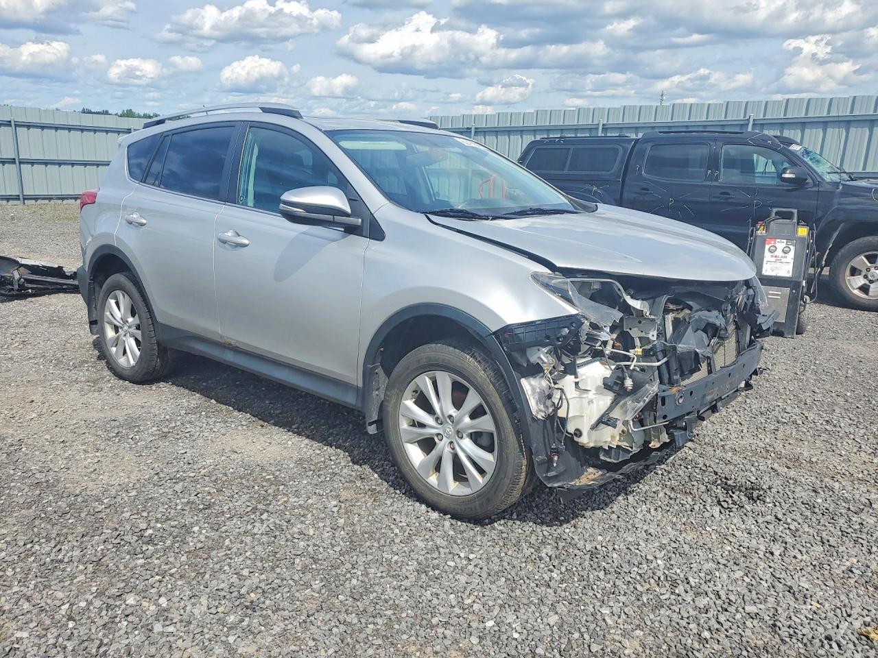 2014 Toyota Rav4 Limited Silver vin: 2T3DFREV6EW163456