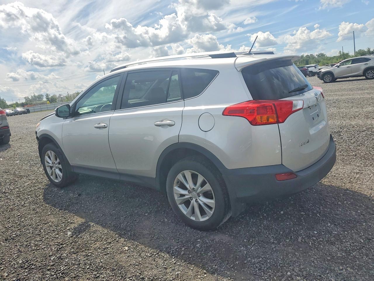 2014 Toyota Rav4 Limited Silver vin: 2T3DFREV6EW163456