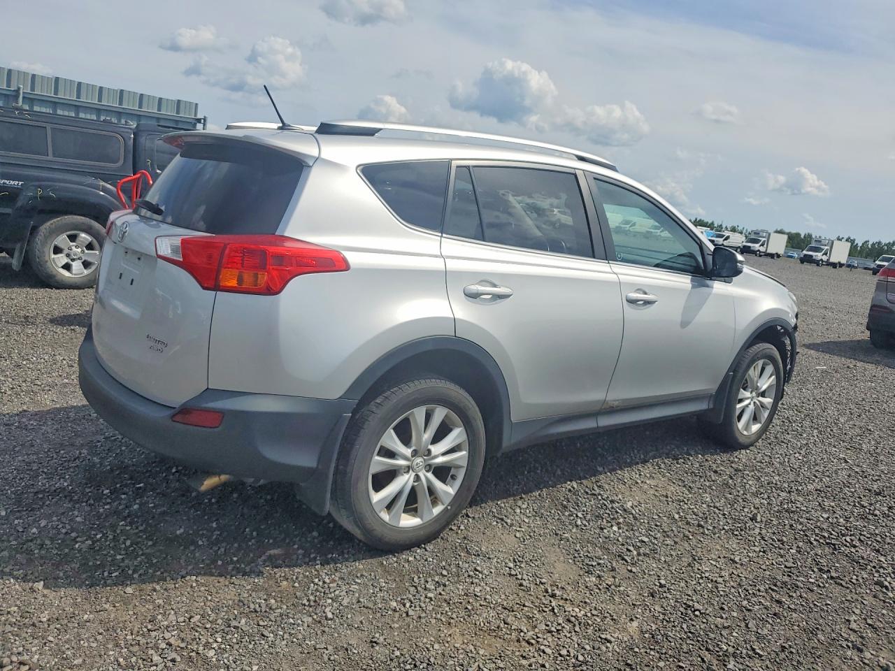 2014 Toyota Rav4 Limited Silver vin: 2T3DFREV6EW163456