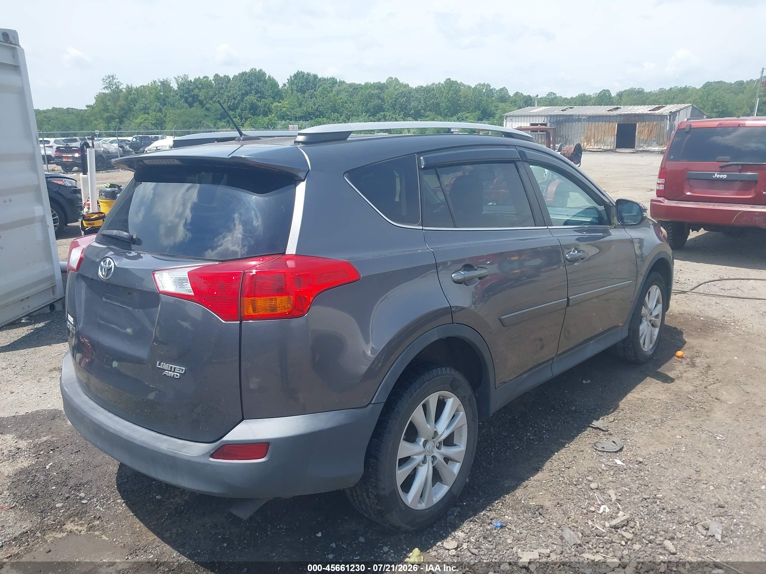 2014 Toyota Rav4 Limited Gray vin: 2T3DFREV6EW172576
