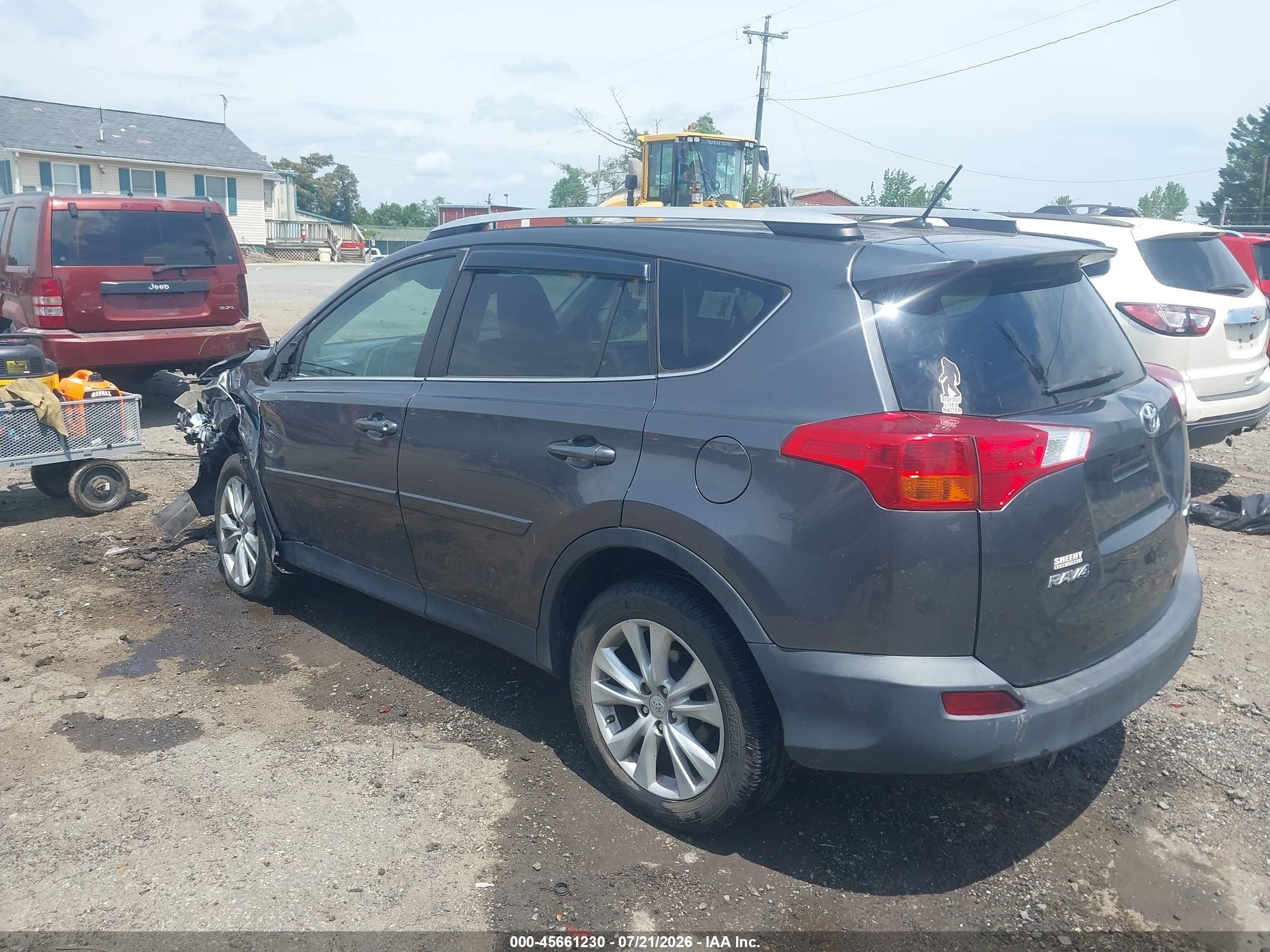 2014 Toyota Rav4 Limited Gray vin: 2T3DFREV6EW172576