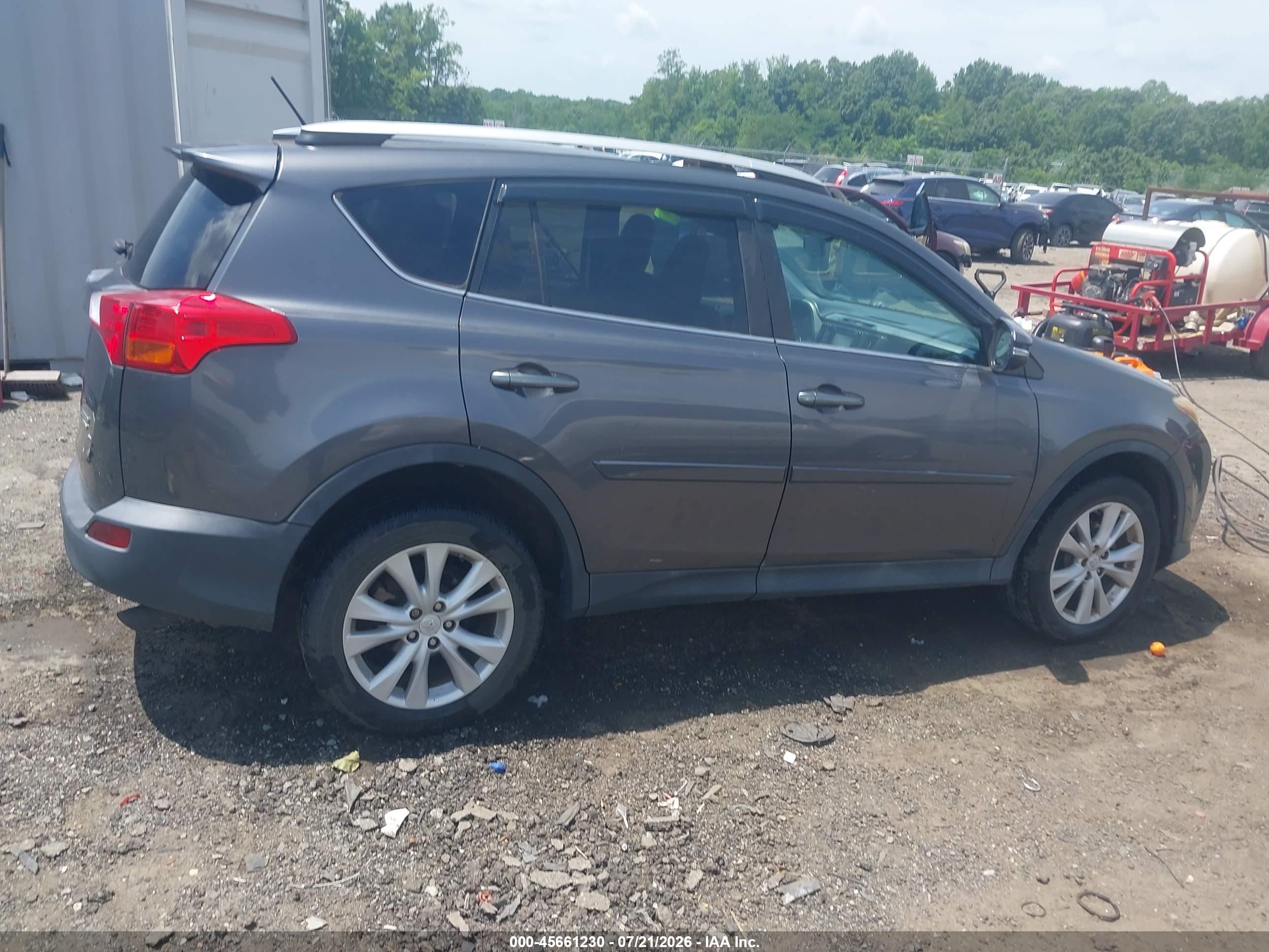 2014 Toyota Rav4 Limited Gray vin: 2T3DFREV6EW172576