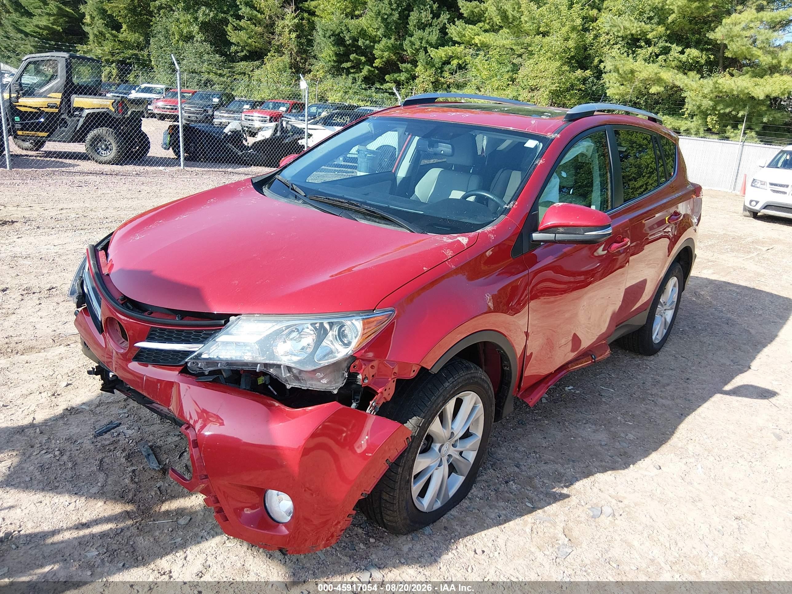 2014 Toyota Rav4 Limited Темно-бордовый vin: 2T3DFREV6EW207651