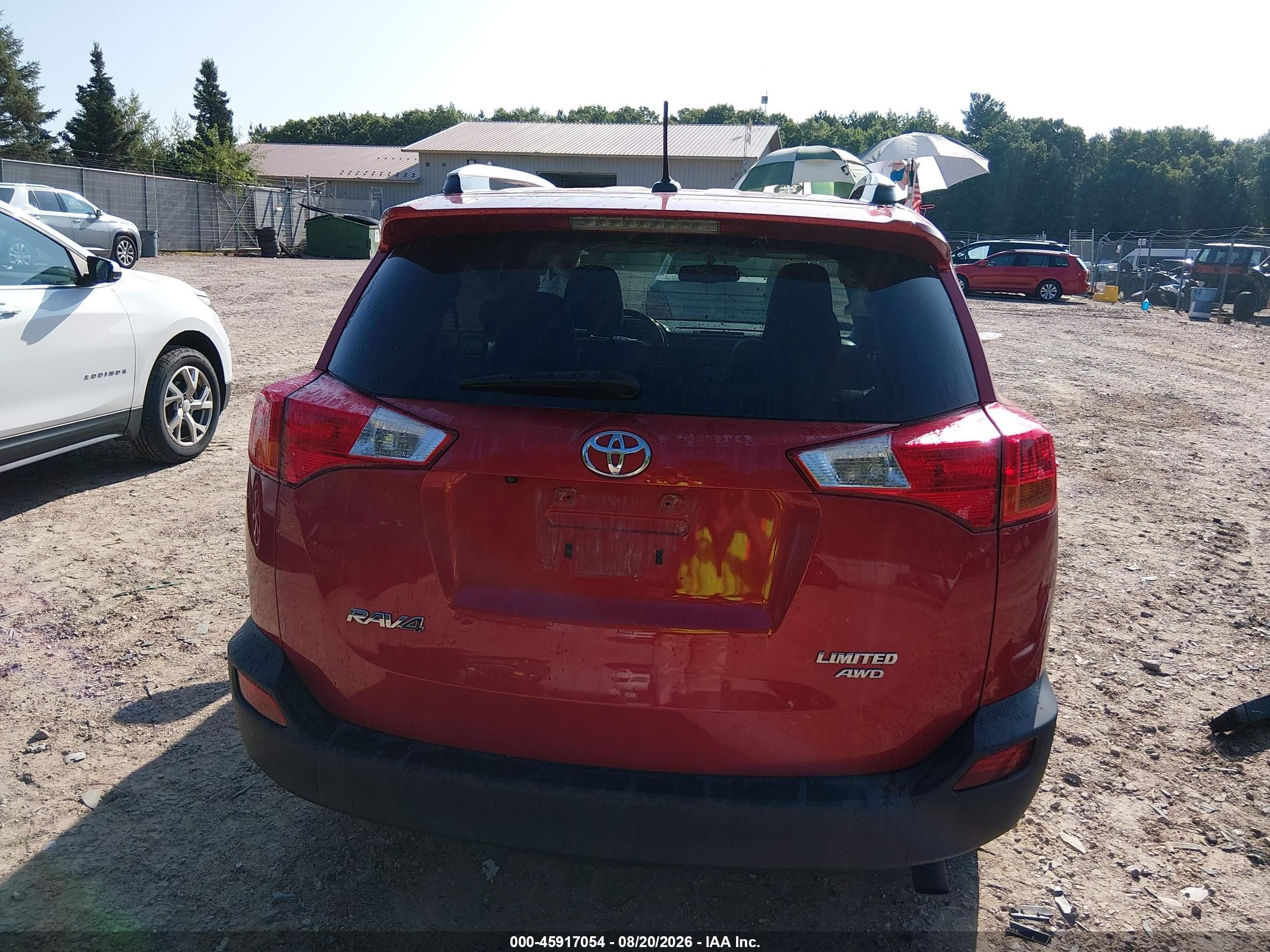 2014 Toyota Rav4 Limited Темно-бордовый vin: 2T3DFREV6EW207651