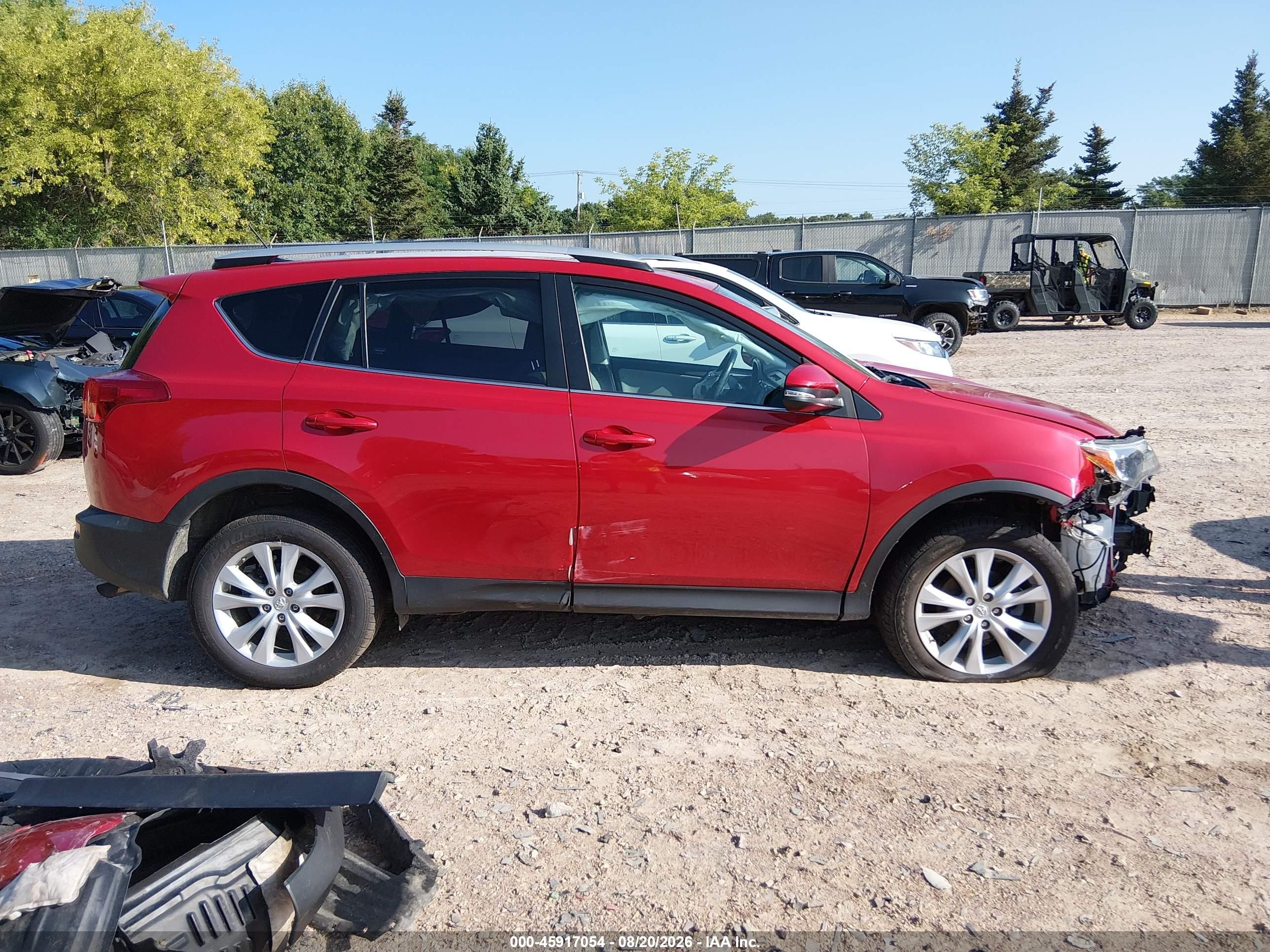 2014 Toyota Rav4 Limited Темно-бордовый vin: 2T3DFREV6EW207651