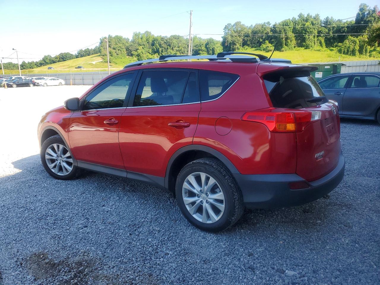 2014 Toyota Rav4 Limited Red vin: 2T3DFREV6EW221307