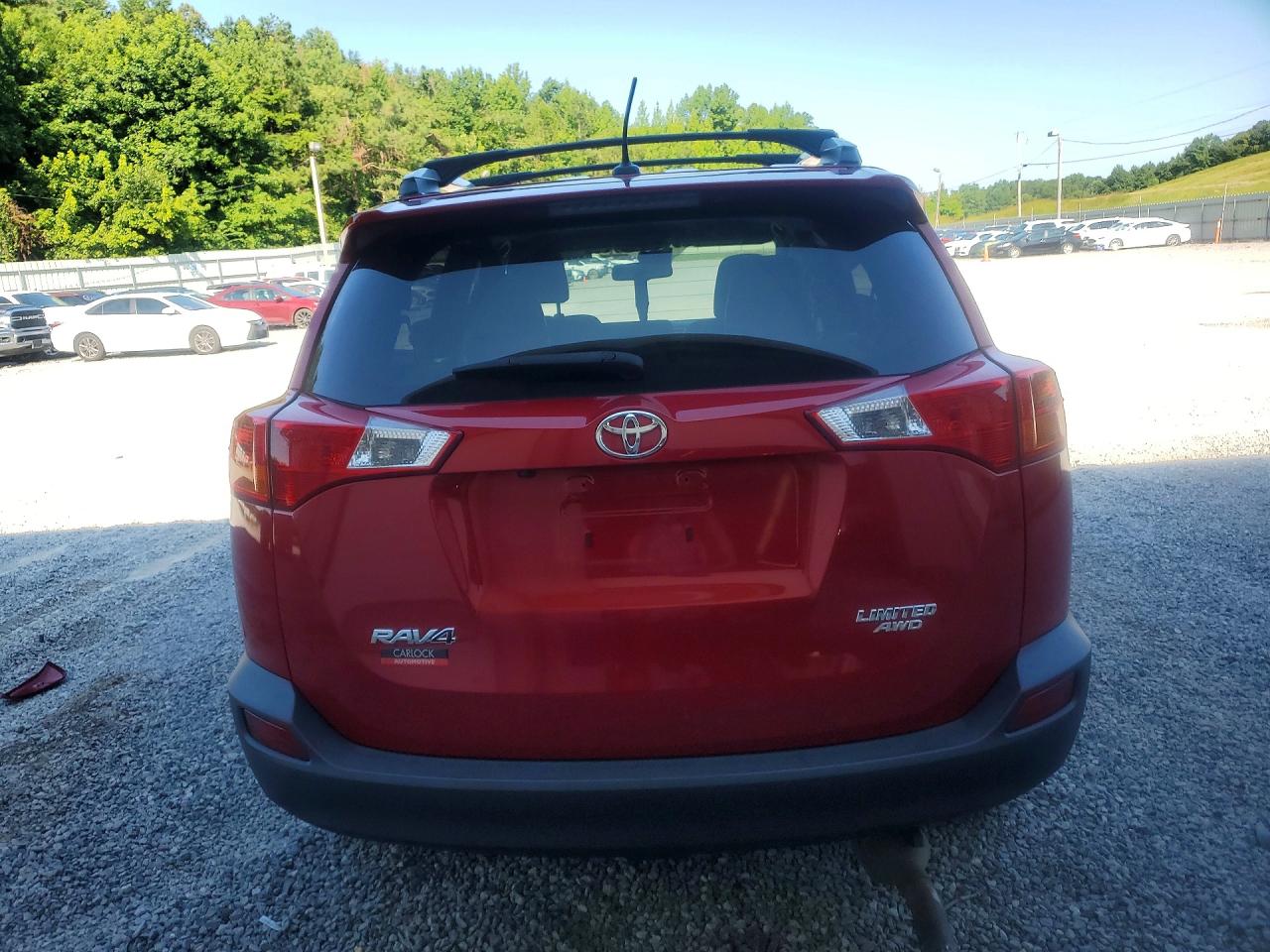 2014 Toyota Rav4 Limited Red vin: 2T3DFREV6EW221307