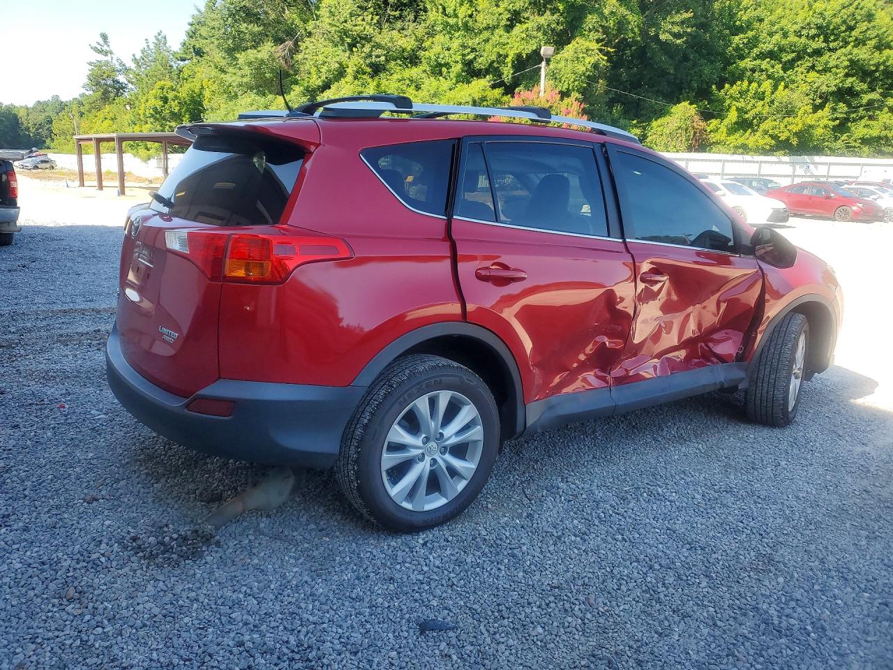 2014 Toyota Rav4 Limited Red vin: 2T3DFREV6EW221307