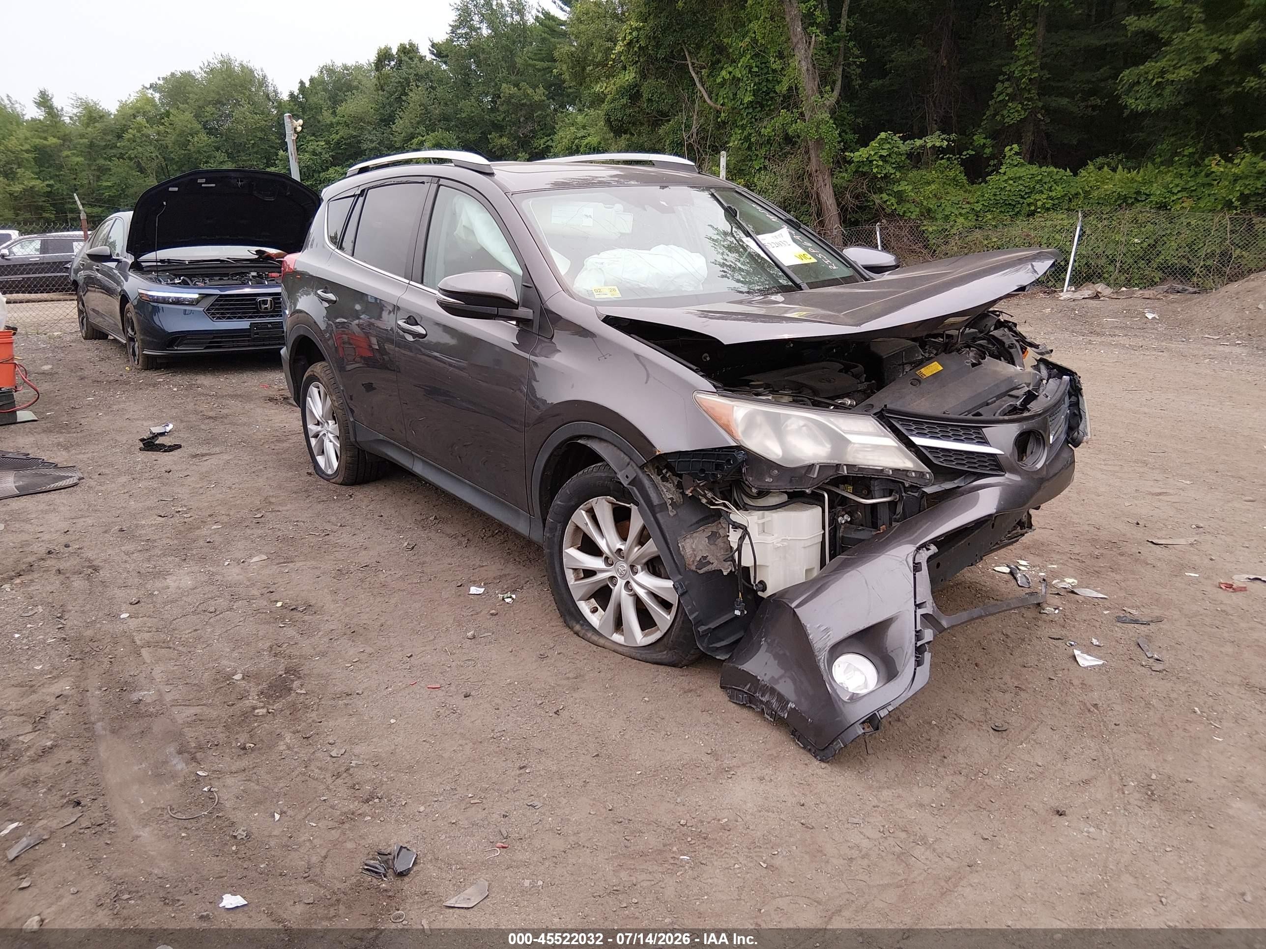2015 Toyota Rav4 Limited Gray vin: 2T3DFREV6FW266118