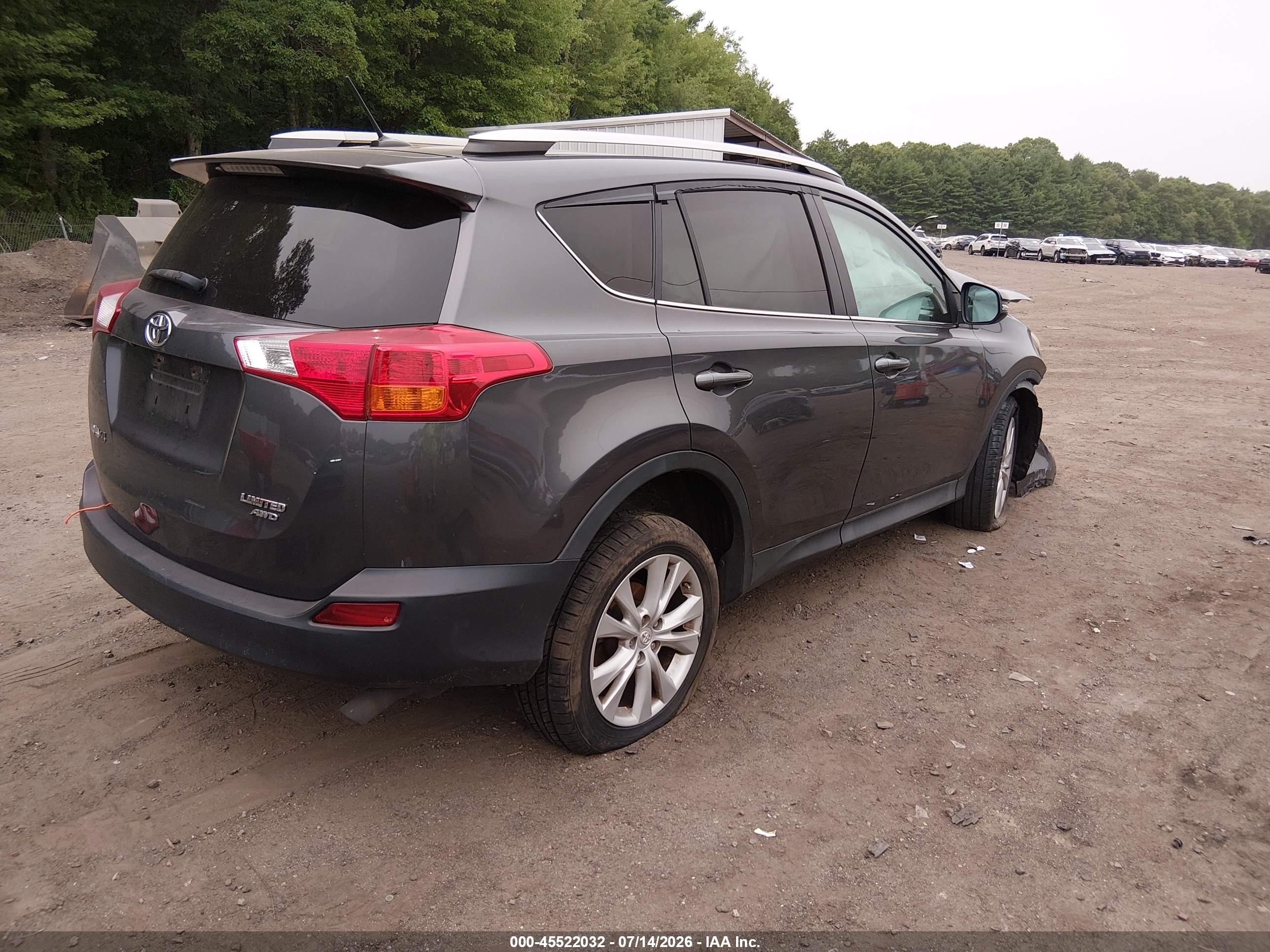 2015 Toyota Rav4 Limited Gray vin: 2T3DFREV6FW266118