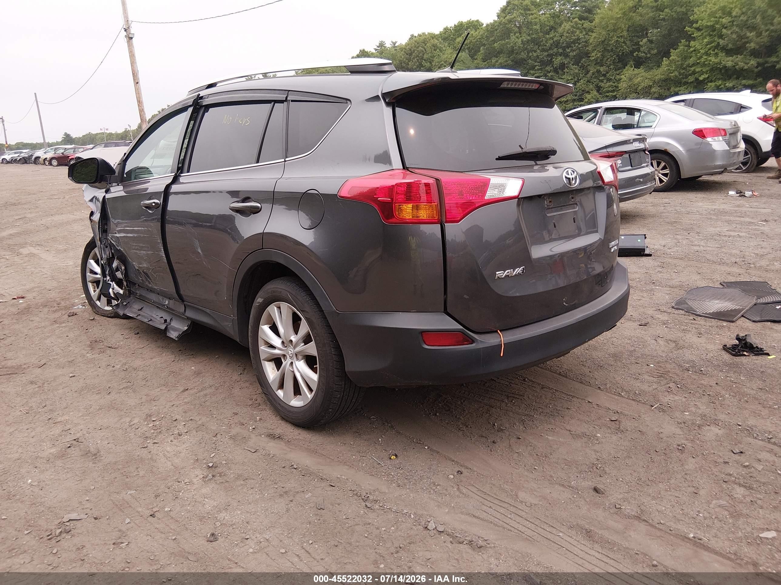 2015 Toyota Rav4 Limited Gray vin: 2T3DFREV6FW266118