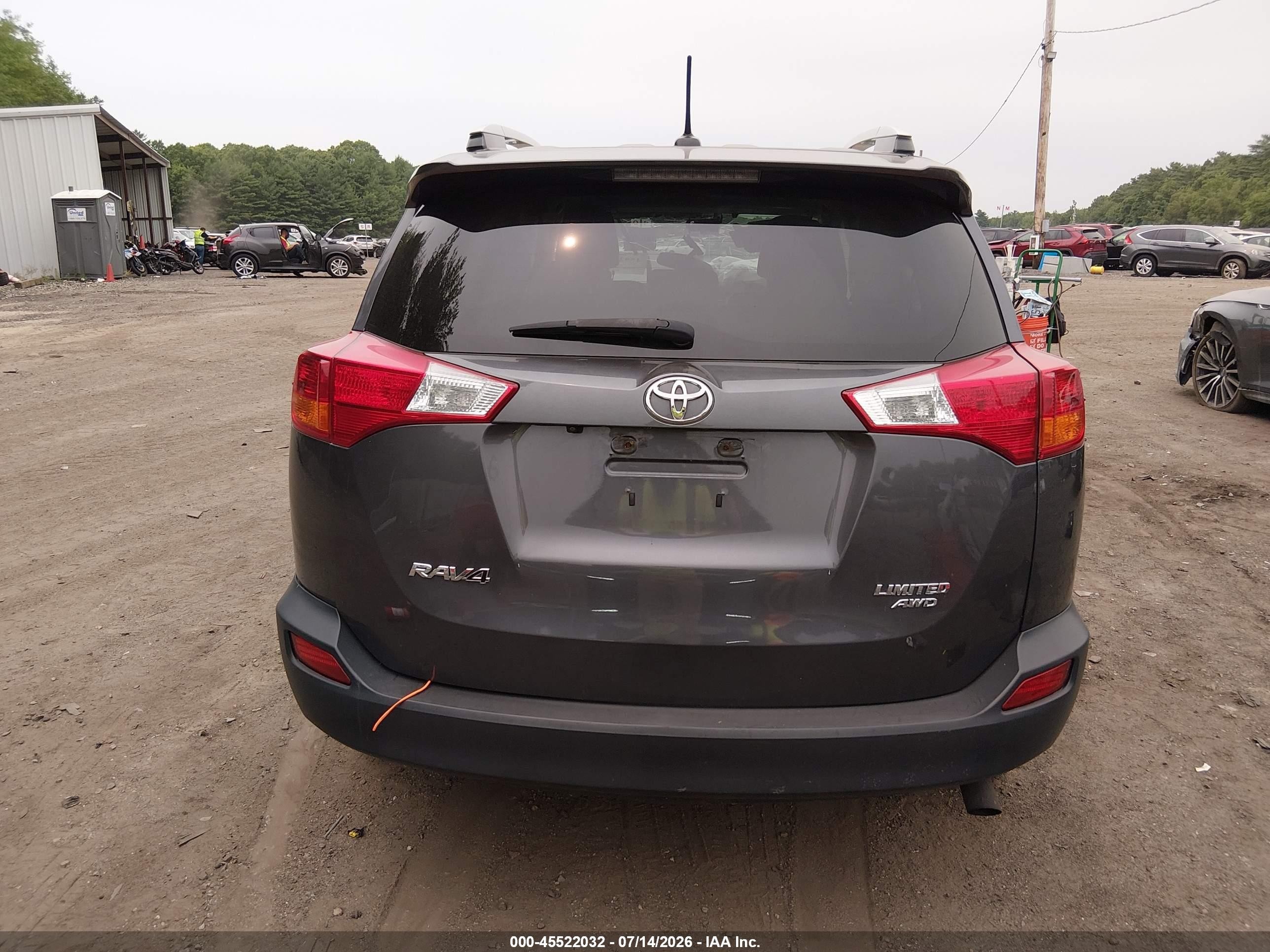 2015 Toyota Rav4 Limited Gray vin: 2T3DFREV6FW266118