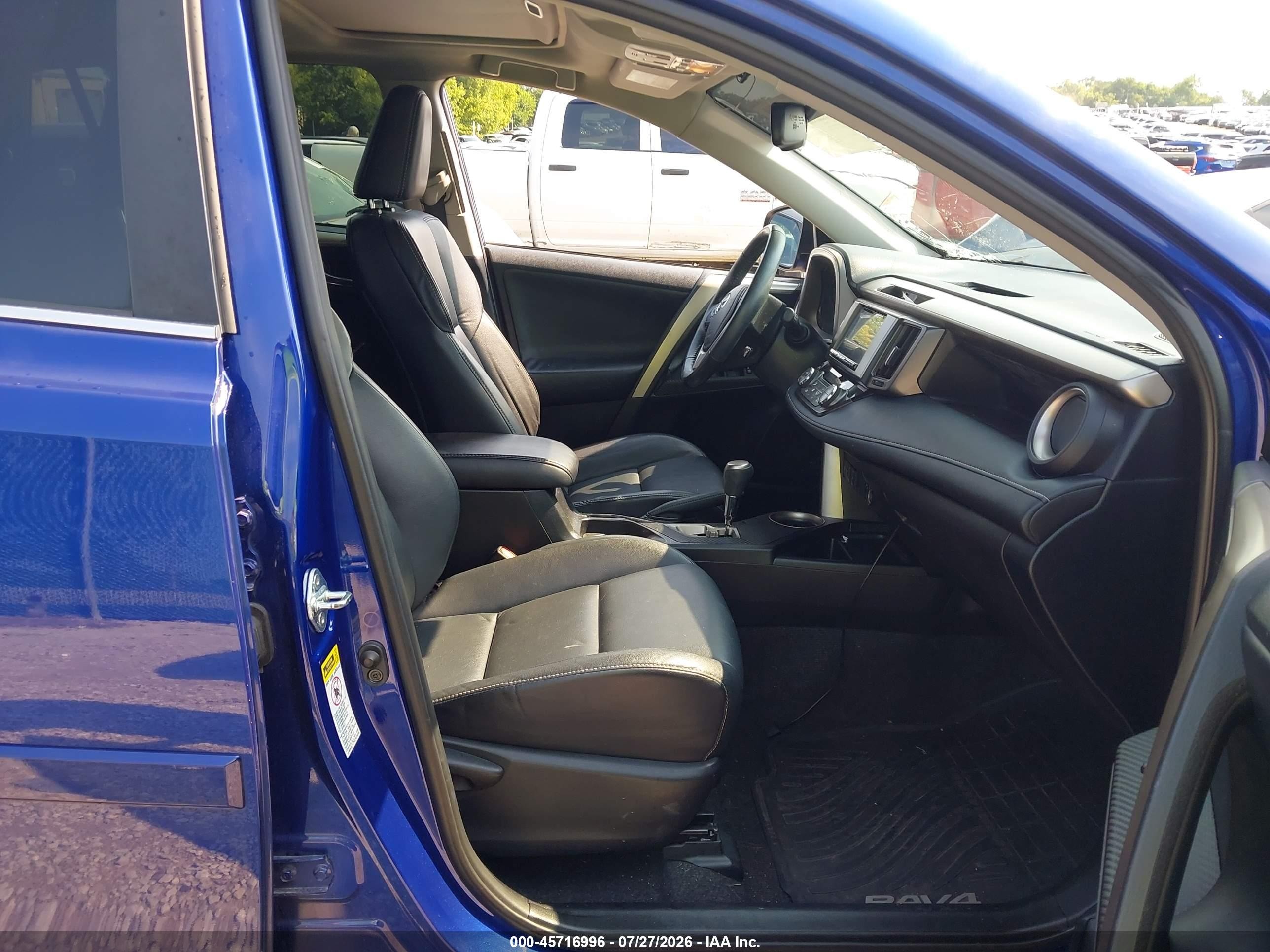2015 Toyota Rav4 Limited Синий vin: 2T3DFREV6FW281816