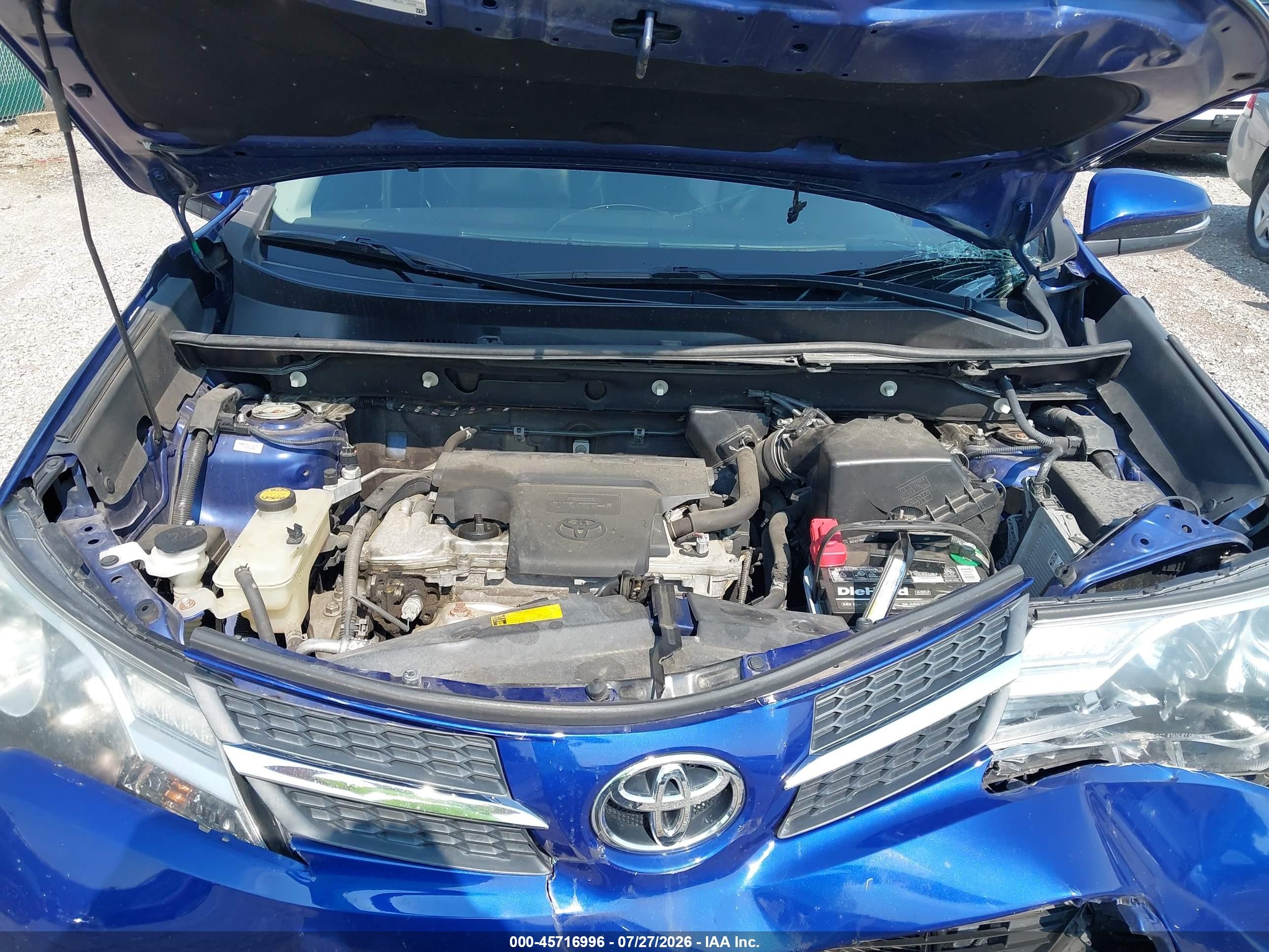 2015 Toyota Rav4 Limited Синий vin: 2T3DFREV6FW281816
