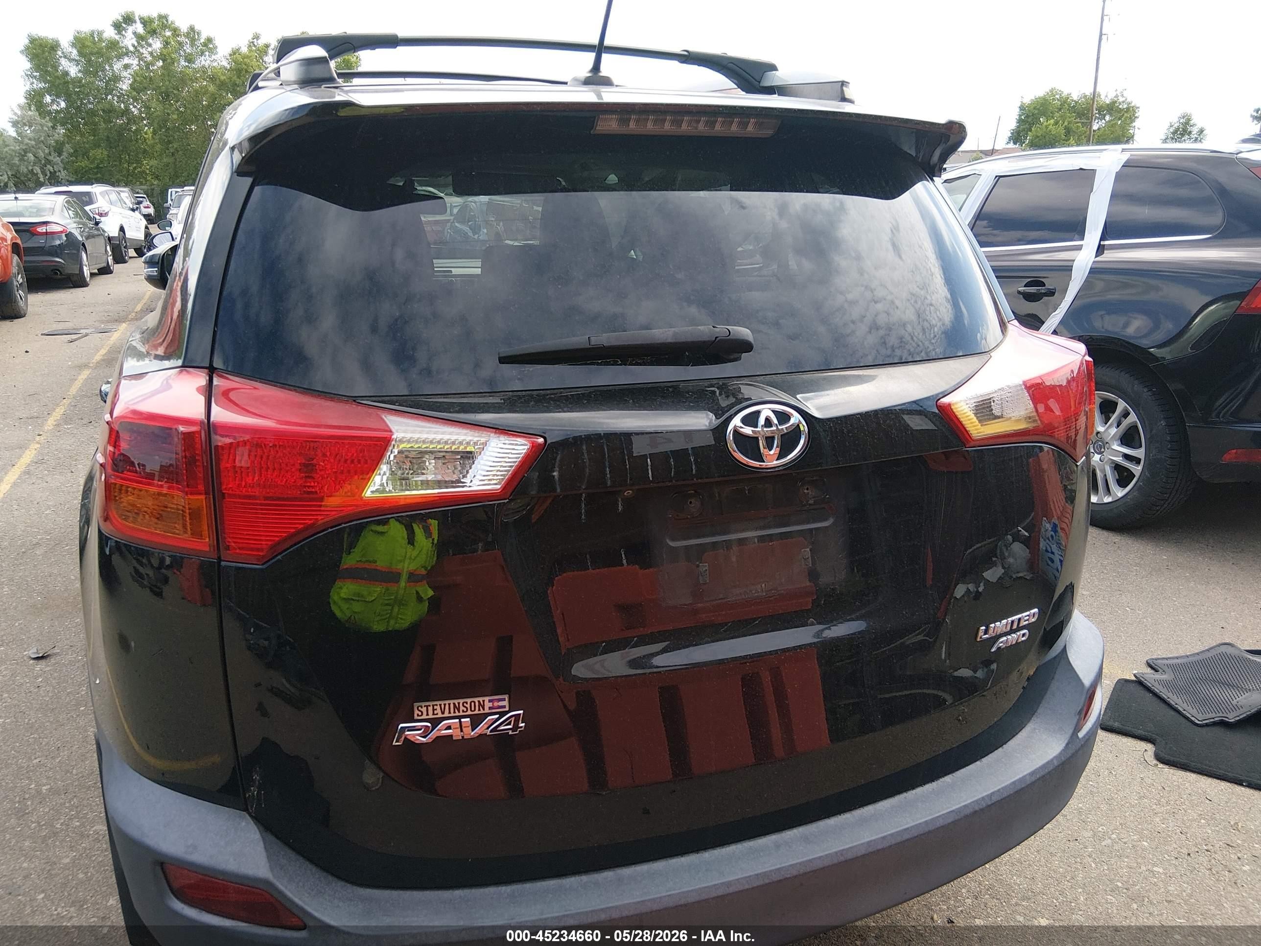 2015 Toyota Rav4 Limited Black vin: 2T3DFREV6FW340296