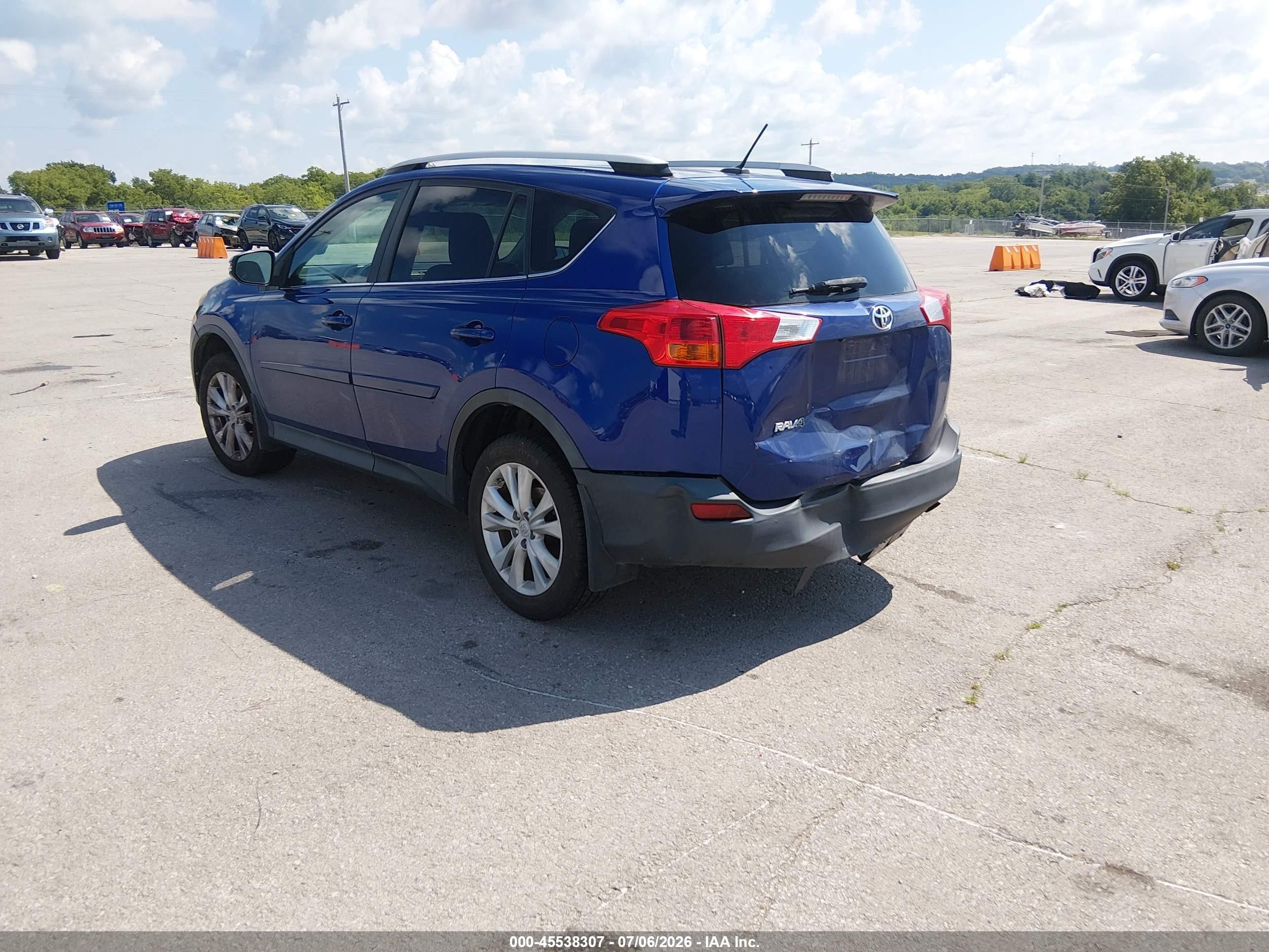 2015 Toyota Rav4 Limited Blue vin: 2T3DFREV6FW351993