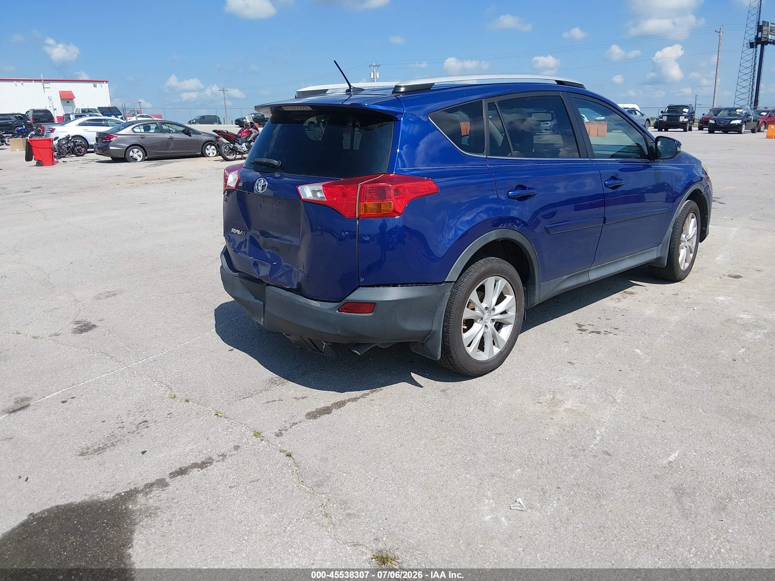 2015 Toyota Rav4 Limited Blue vin: 2T3DFREV6FW351993