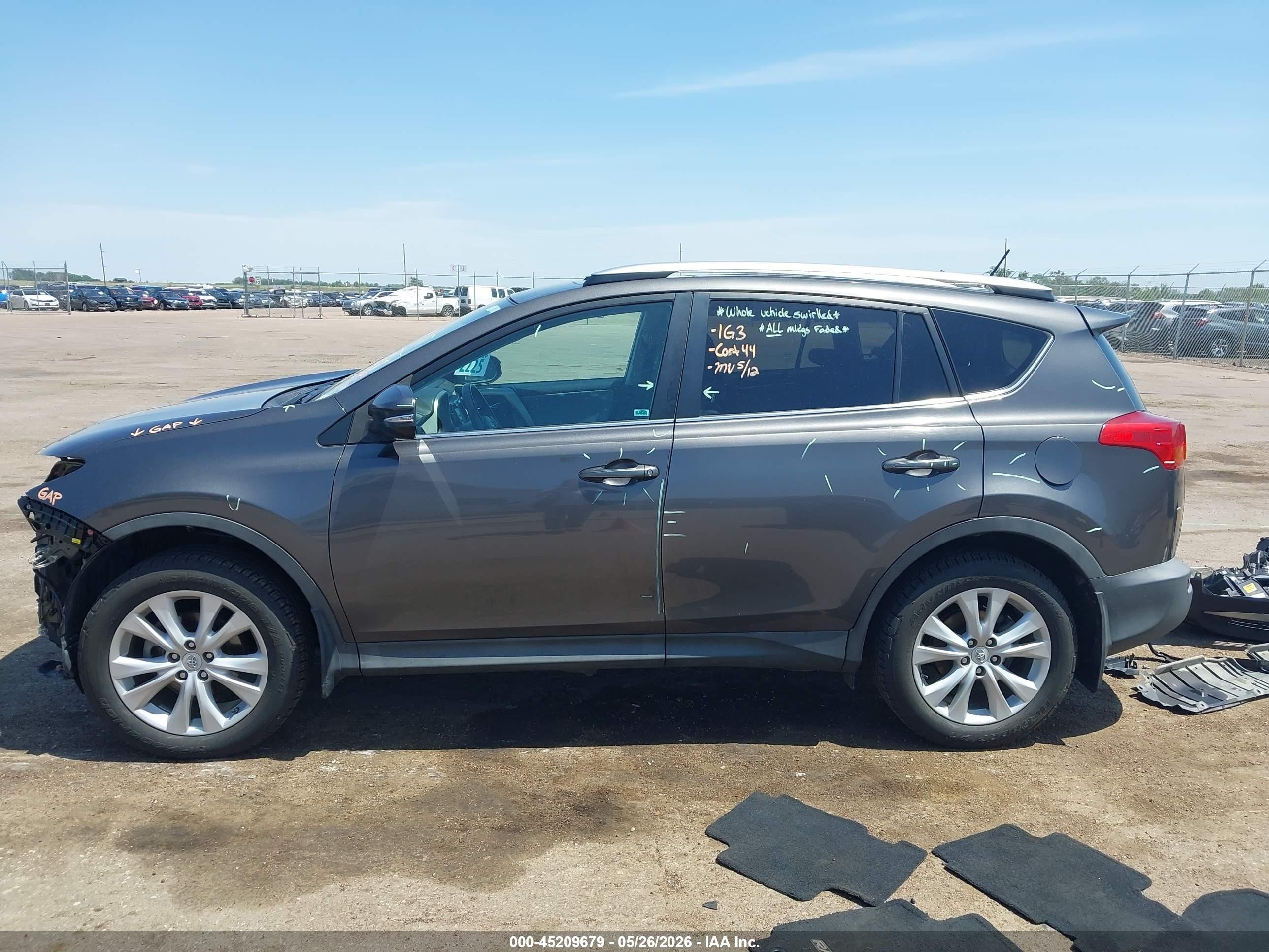 2015 Toyota Rav4 Limited Gray vin: 2T3DFREV6FW408001