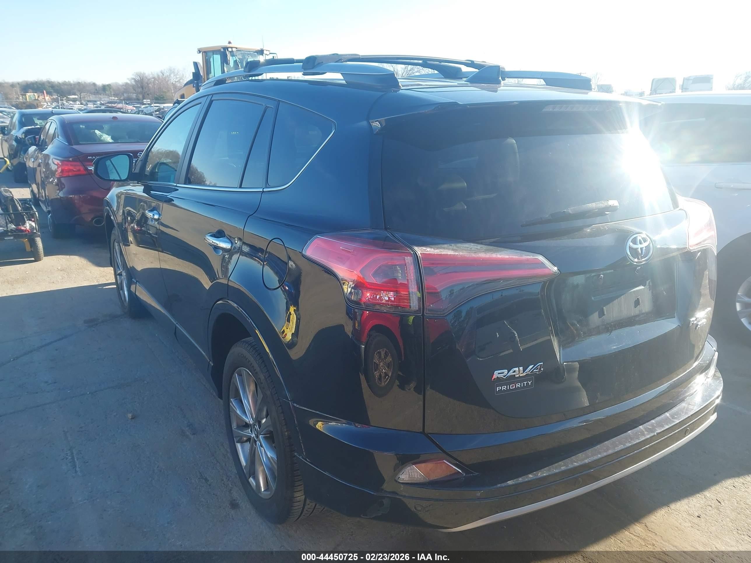 2017 Toyota Rav4 Platinum Navy vin: 2T3DFREV6HW664674